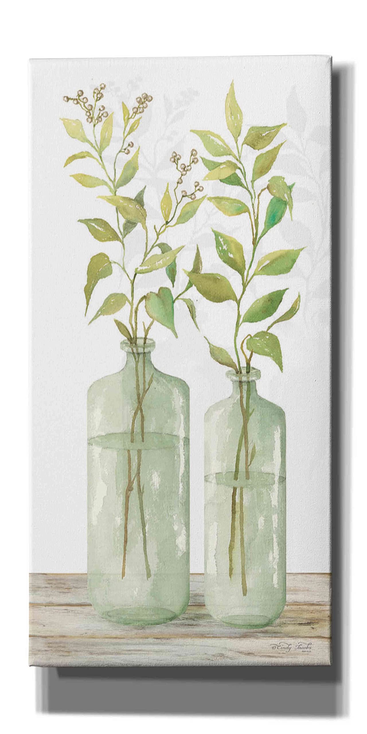 Epic Graffiti 'Simple Leaves in Jar I' by Cindy Jacobs - 20