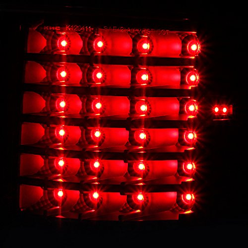 AKKON Full LED Black Tail Brake Lights Replacement for Ford F150 Pickup Truck Styleside Body Generation II - Upgrade Your Truck's Style & Safety for Night Driving & Off-Road Adventures