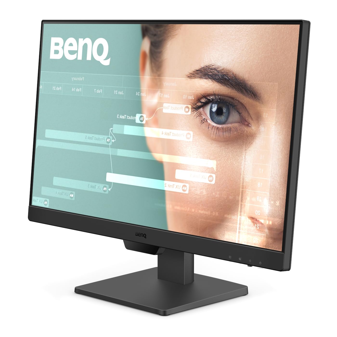 BenQ GW2490 23.8 Inch 100Hz IPS Eye-Care Monitor with Flicker-Free & Low Blue Light - Perfect for Home Office, Gaming, and Graphic Design