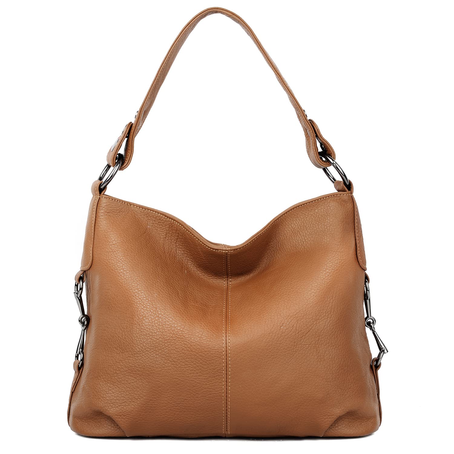 YALUXE Genuine Leather Shoulder Bag for Women - Stylish Hobo Purse & Crossbody Handbag - Perfect for Work, Travel & Everyday Use
