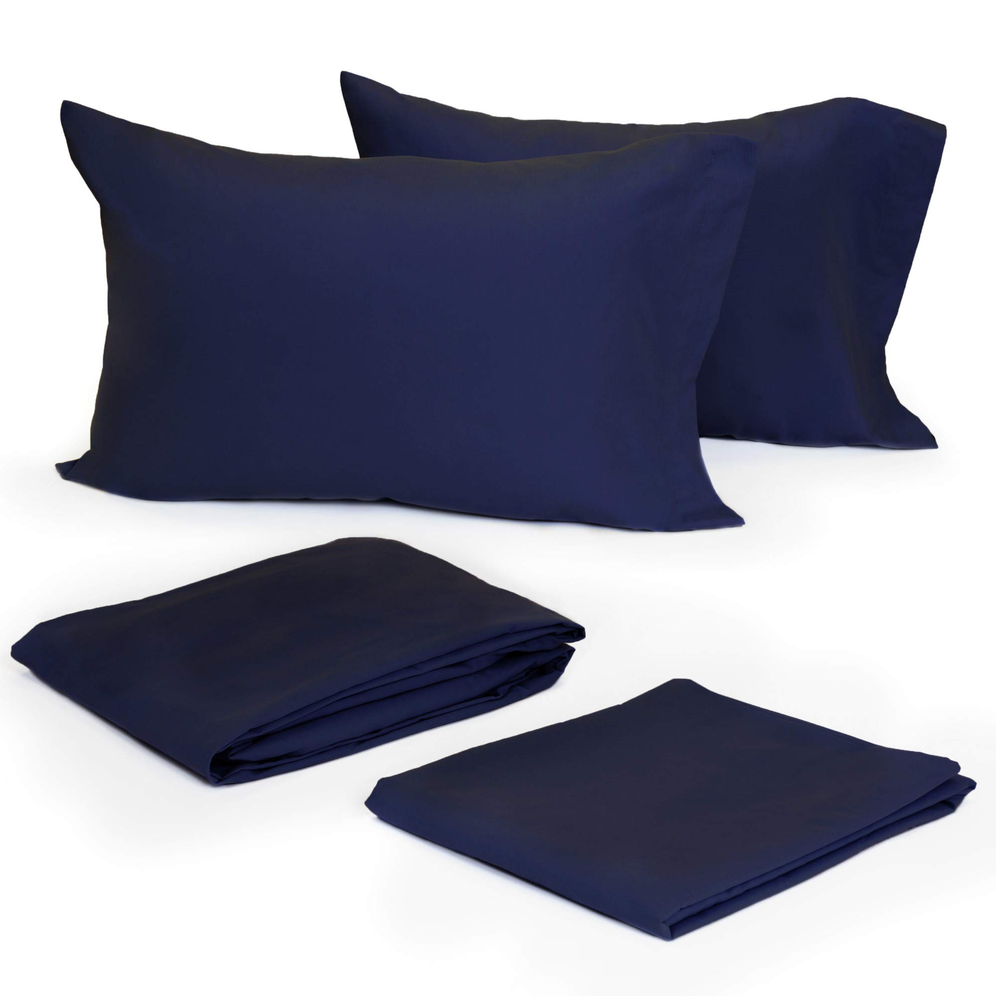 300-Thread Count Solid Pillowcase Pair - Ultra Soft Bedding for a Restful Night's Sleep