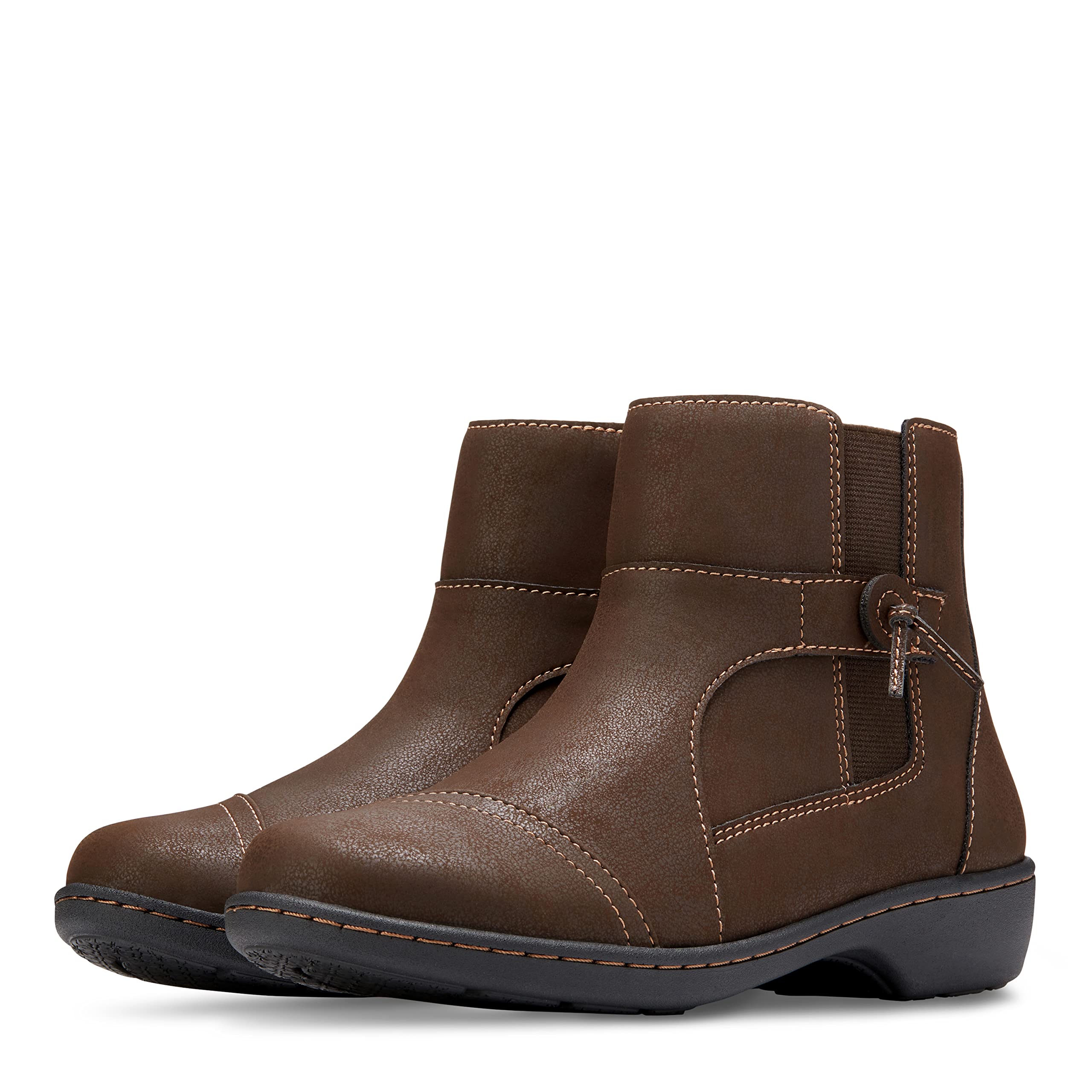 Eastland Women's Bella Ankle Boot - Comfortable Leather Chelsea Boots for Women, Slip On Winter Booties with Cushioned Insole | Perfect for Work, Travel & Casual Outfits
