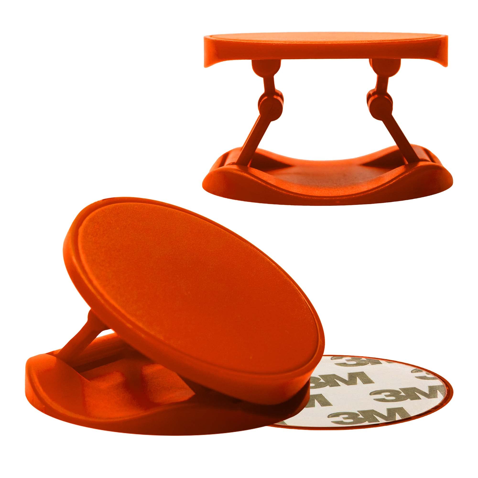 Best Cell Phone Grip Holder Stand for iPhone & Samsung - Anti-Slip Phone Grip with Kickstand (Red) - Perfect for Watching Videos, Taking Selfies & Hands-Free Calling