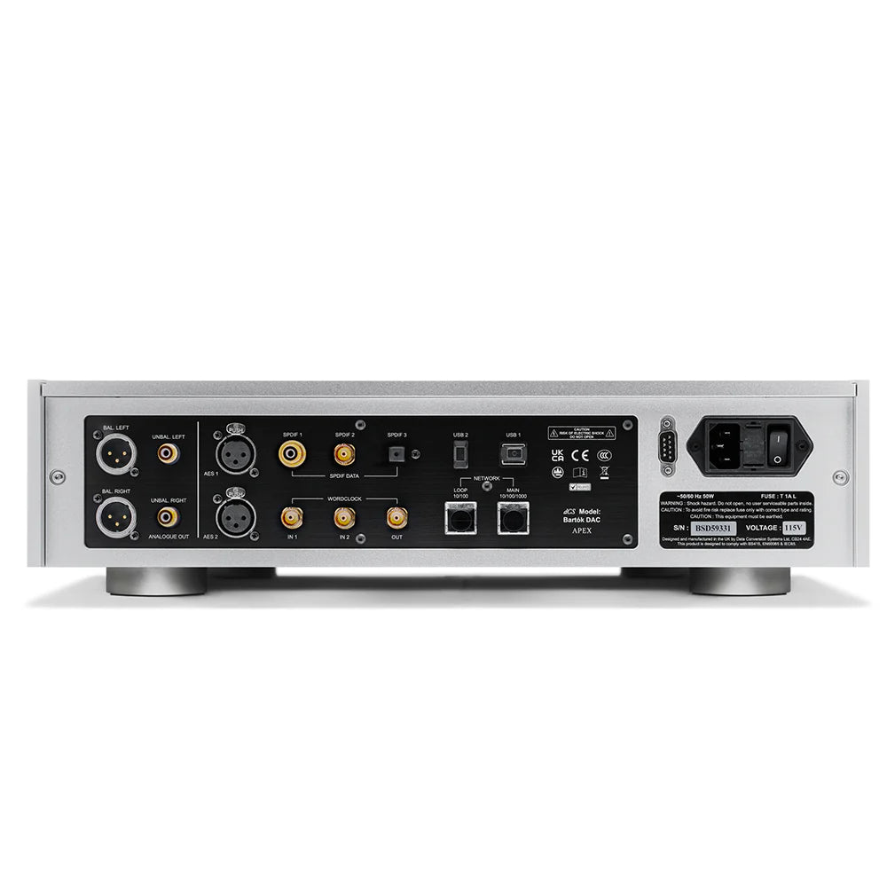 dCS Bartok Apex DAC & Hi-Fi Audio Streamer - Premium Digital-to-Analog Converter for Audiophiles | Perfect for Home Theater & High-End Music Listening Systems