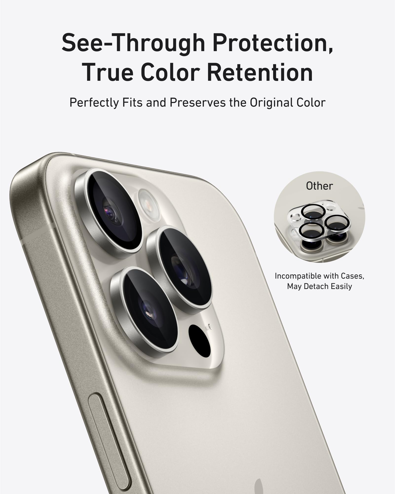 Anker HD Ultra-Durable ShieldX Glass Camera Lens Protector for iPhone 16 Pro & 16 Pro Max (2-Pack, Black) - Scratch-Resistant, Easy Installation - Perfect for Outdoor Adventures, Travel & Daily Protection
