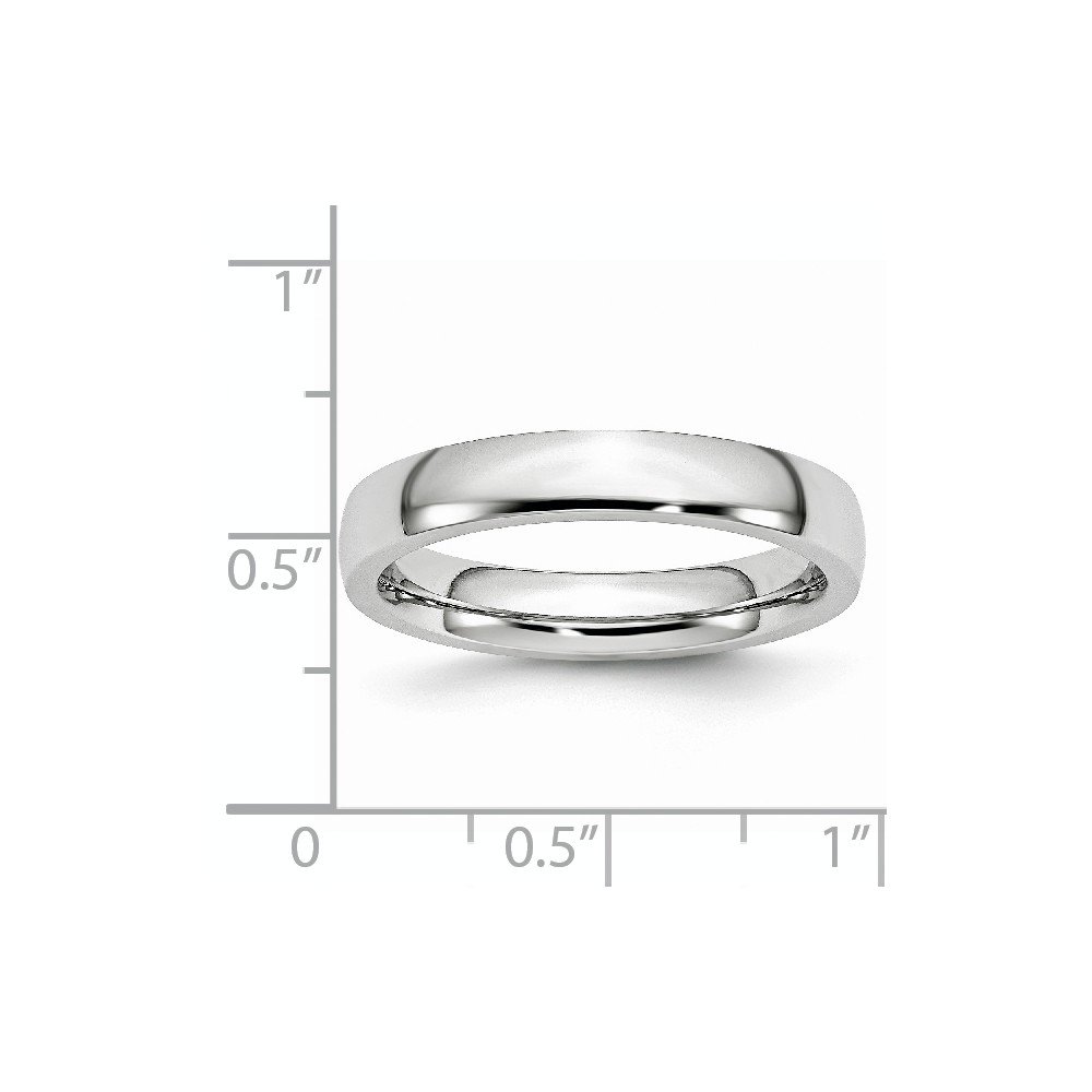 4mm Solid Cobalt Classic Wedding Band Ring for Men - Durable & Hypoallergenic Wedding Ring for Grooms, Engagements & Anniversaries - Perfect for Everyday Wear & Special Occasions