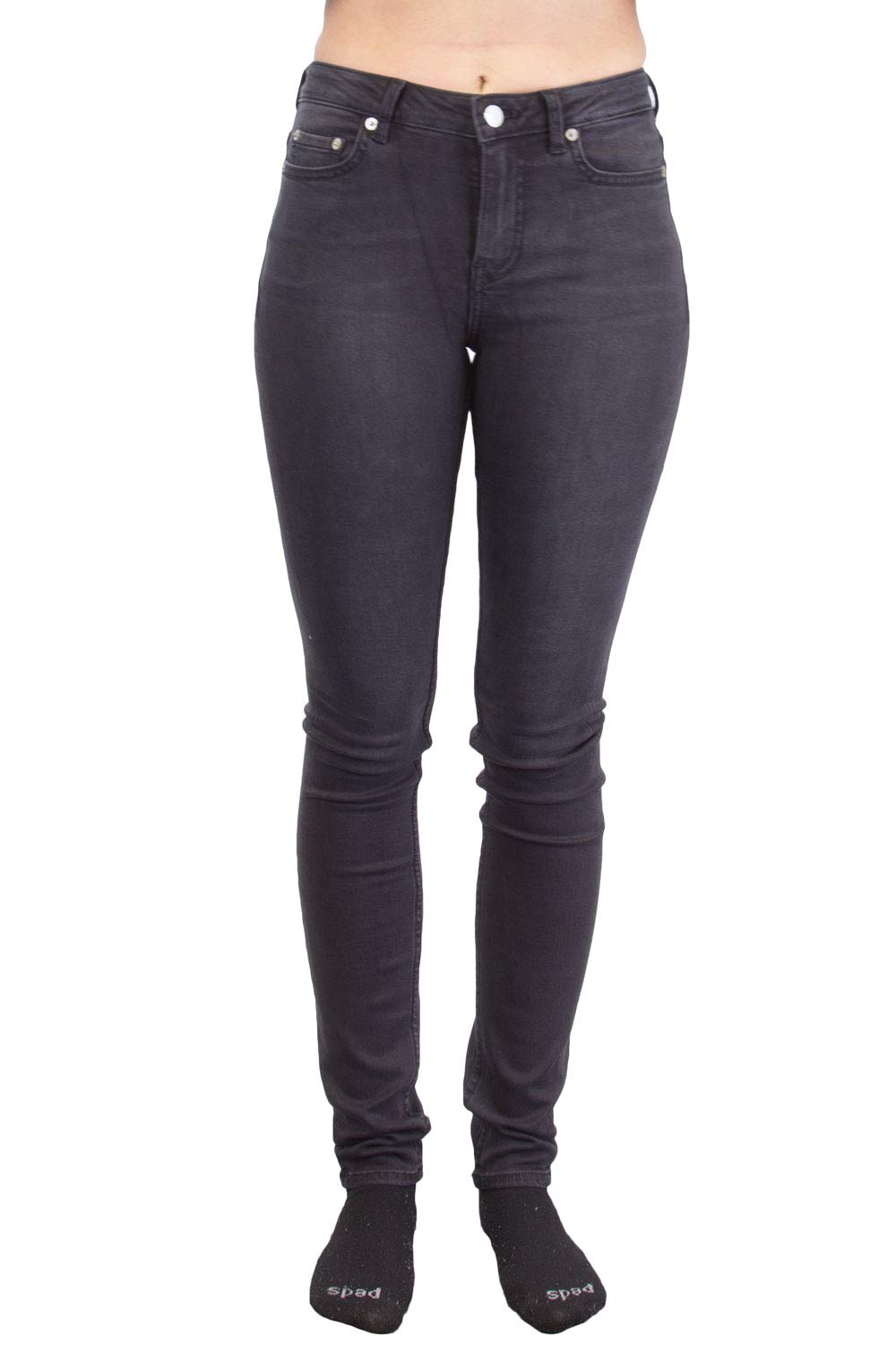 Stylish Women's Midrise Skinny Jeans - Grace Black Wash | Comfortable Stretch Denim Pants for Everyday Wear, Work & Casual Outings