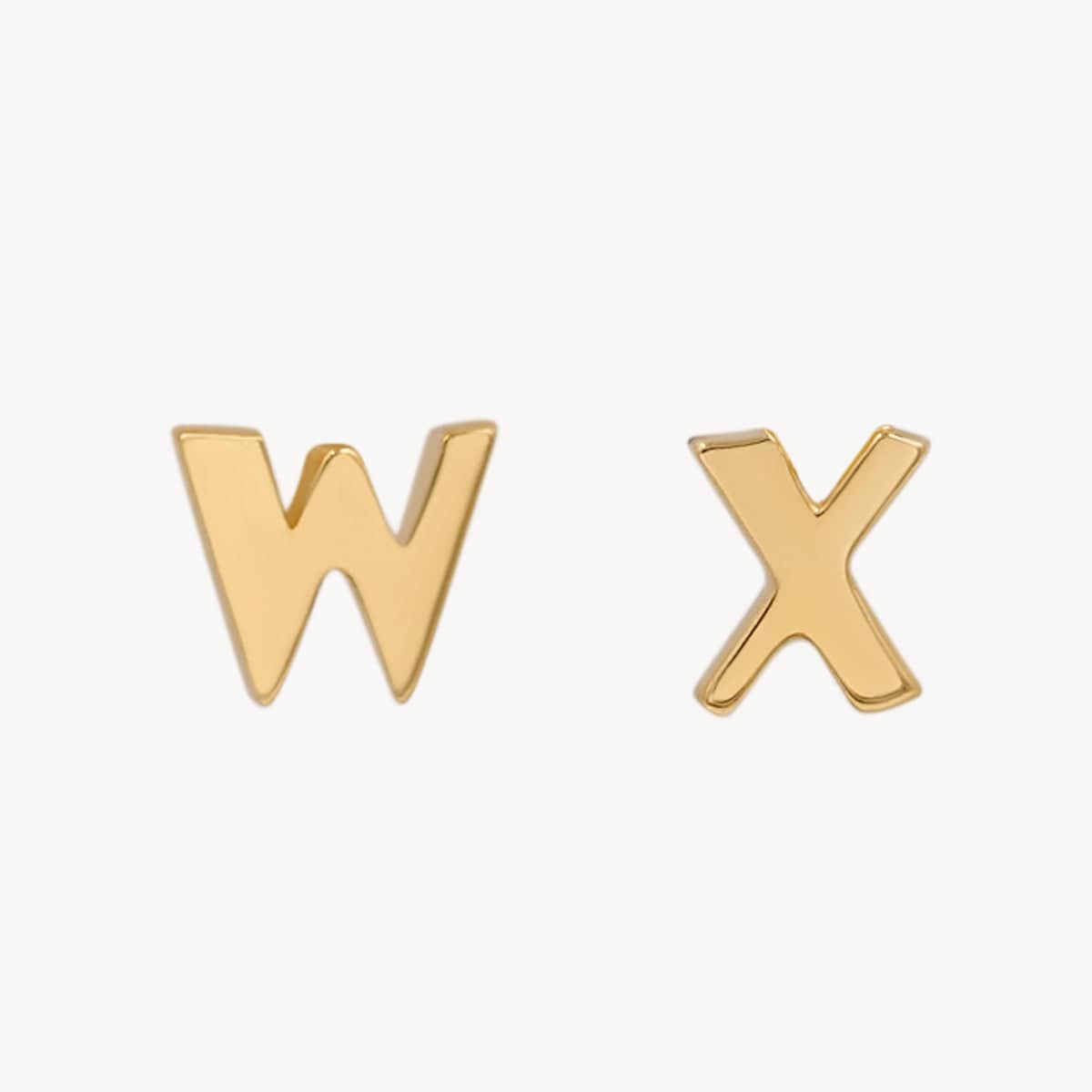 Mini Athena Letter Studs Earrings - Greek Goddess Inspired Jewelry for Women - Perfect for Everyday Wear, Gifts & Special Occasions