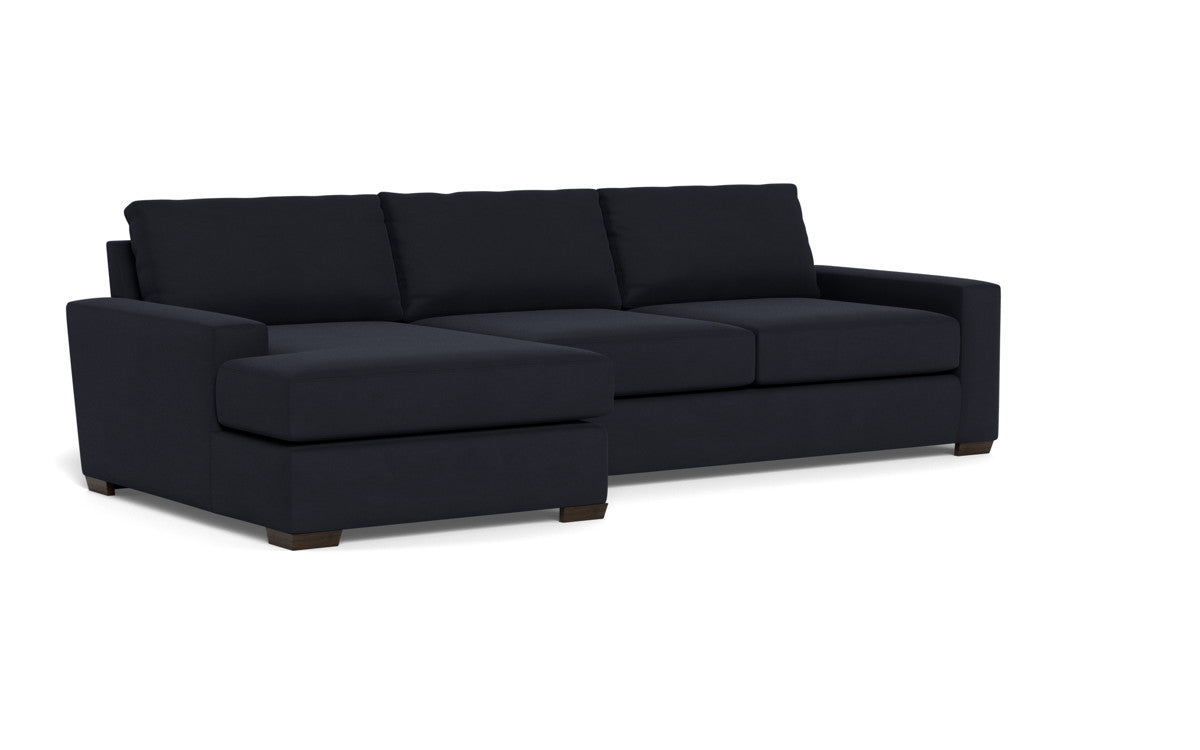 Mas Mesa 123 Deep Left Chaise Sectional Sofa - Modern L-Shaped Couch with Chaise Lounge for Living Room, Family Room & Home Theater - Comfortable Fabric Upholstery Sectional Sofa Set