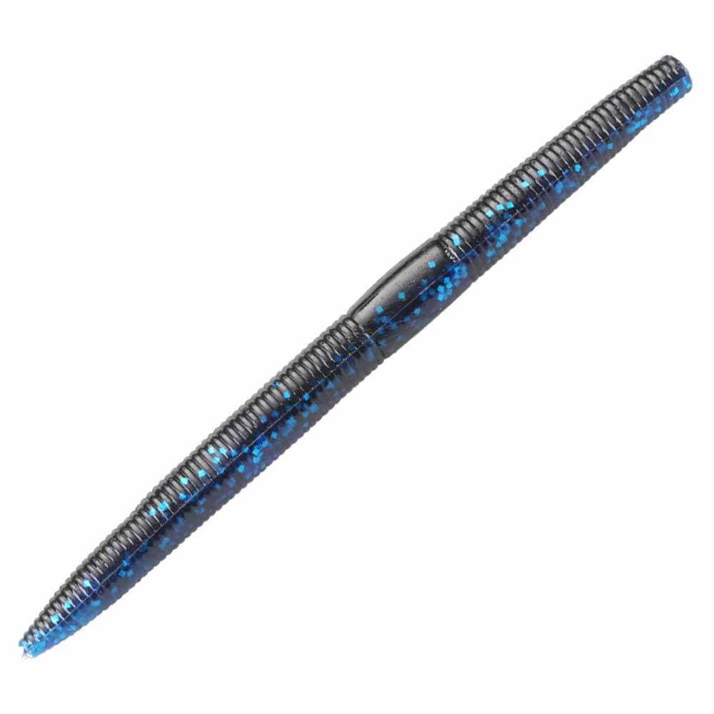 Gambler 5 Ace Stick Worm 8-Pack Soft Plastic Fishing Lures - Perfect for Bass Fishing in Freshwater Lakes and Rivers