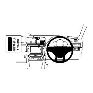 ClicOn No Holes Center Dash Mount for Toyota Camry 2012-2014 | Secure Phone Holder for Hands-Free Navigation & Driving Safety