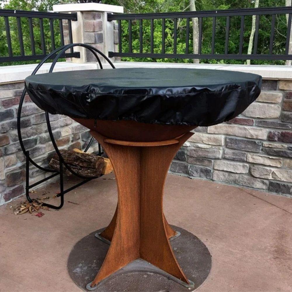 Arteflame Heavy-Duty Vinyl Fire Pit Cover - Weatherproof & UV-Resistant Outdoor Protection for Round, Square, and Rectangular Fire Pits - Perfect for Patio, Backyard, and Camping Use