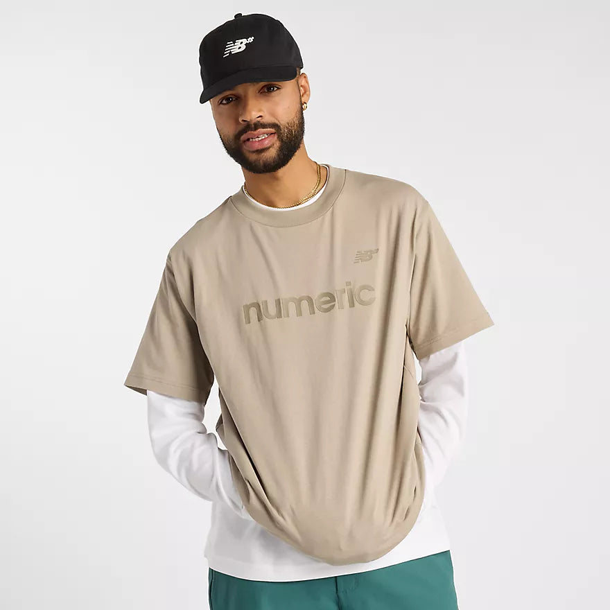 New Balance Numeric Athletic Cotton Short Sleeve T-Shirt for Men - Comfortable Casual Workout Tee for Gym, Running & Streetwear Fashion