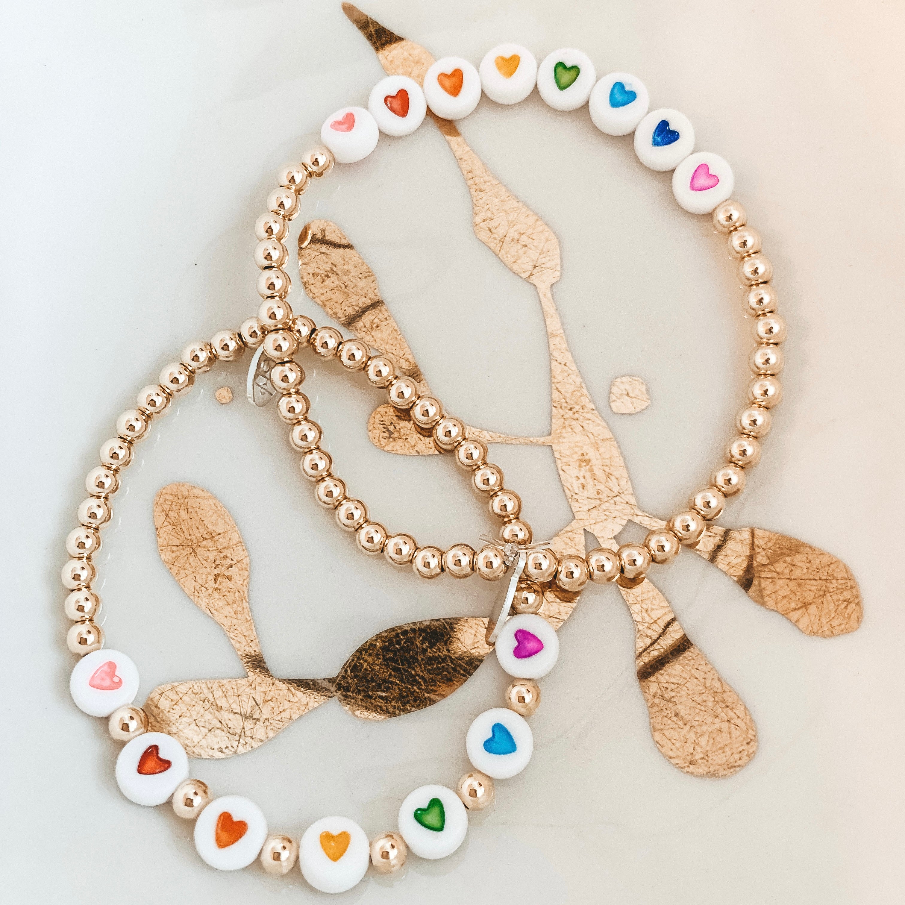 PRIDE Rainbow Beaded Bracelet - Colorful Stretch Adjustable Handmade Jewelry for LGBTQ+ Pride, Festivals, and Everyday Wear