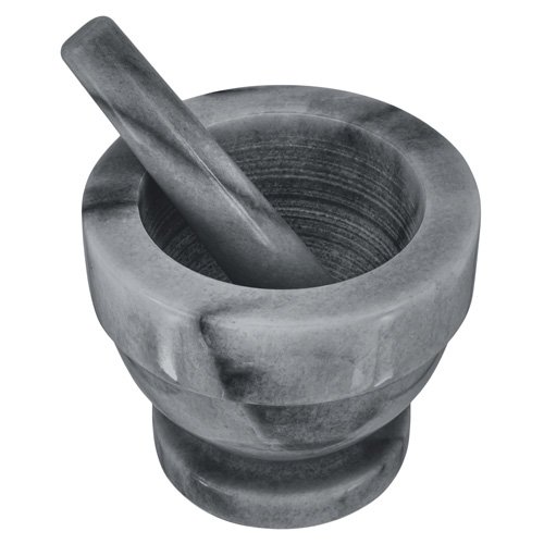 Premium Grey Marble Mortar and Pestle Set - 7.1