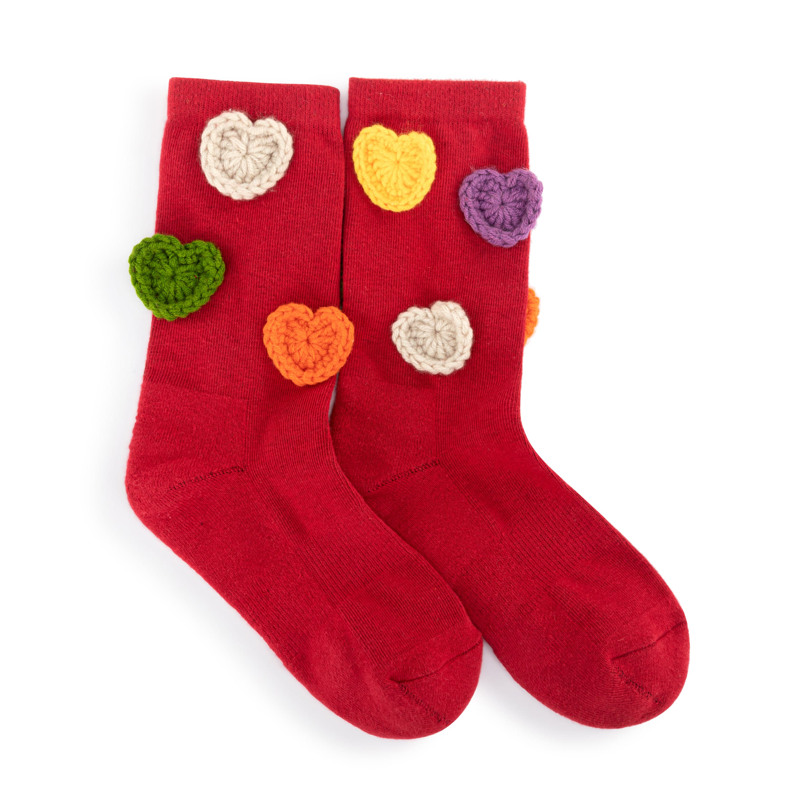 Haven Cotton Trouser Socks with Ecru Floral Design - Comfortable & Stylish for Work, Travel & Everyday Wear