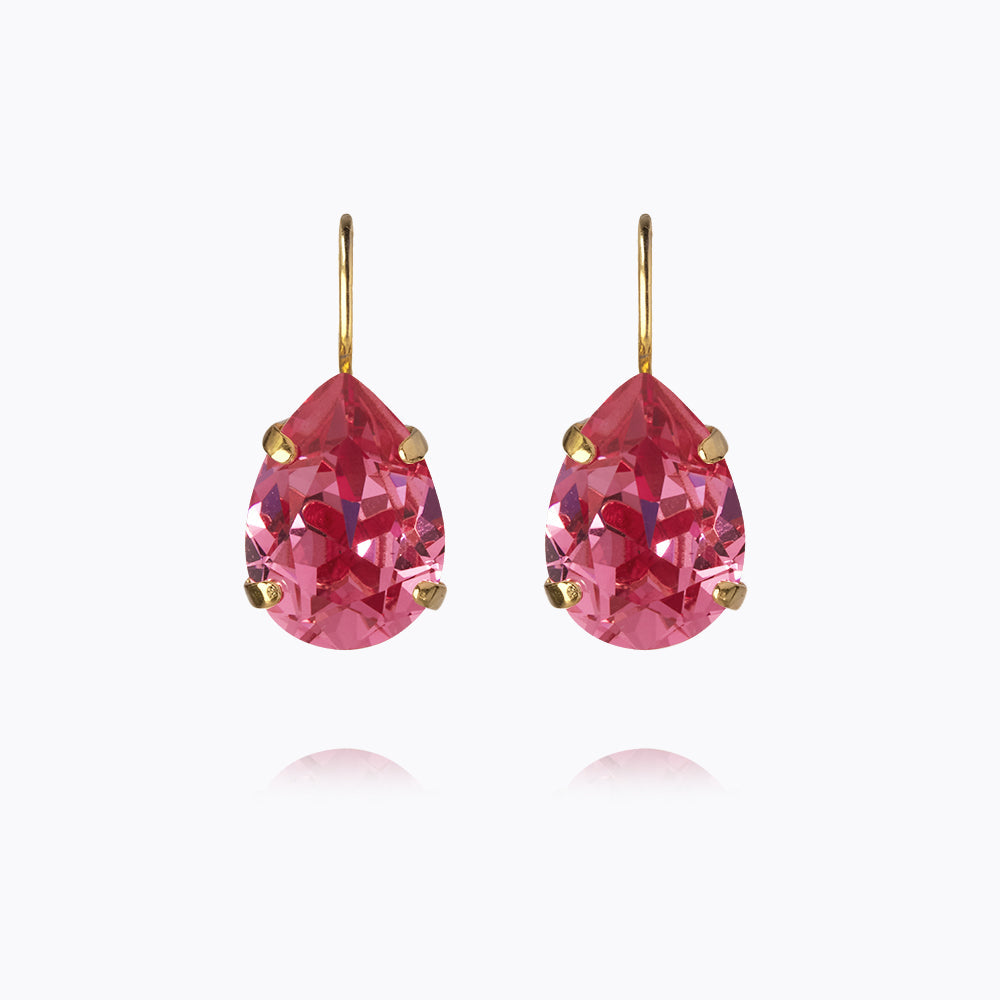 Mini Drop Clasp Earrings - Rose Gold Dangle Earrings for Women | Elegant Everyday & Party Jewelry Gift