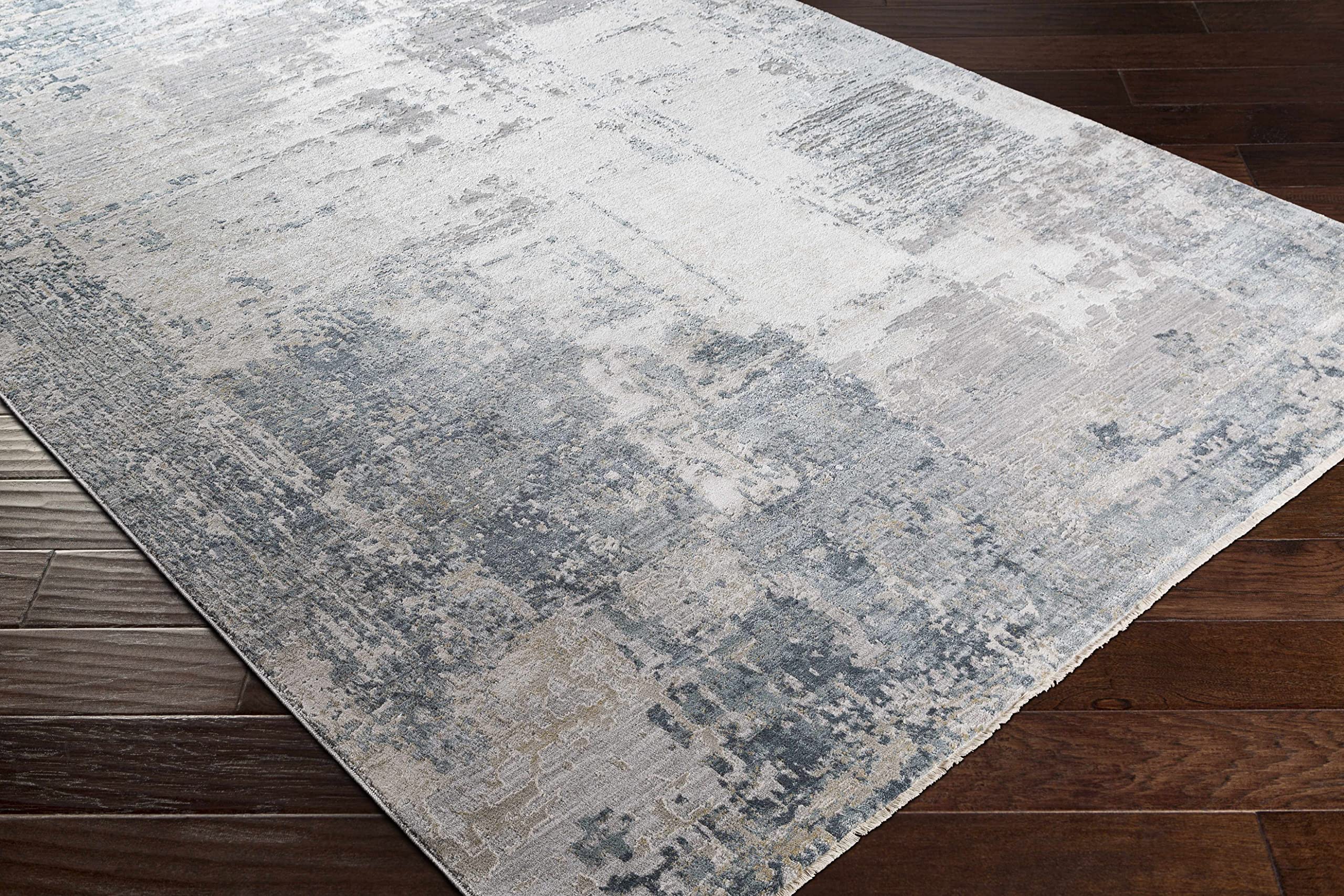 Modern Abstract Round Area Rug 5'3