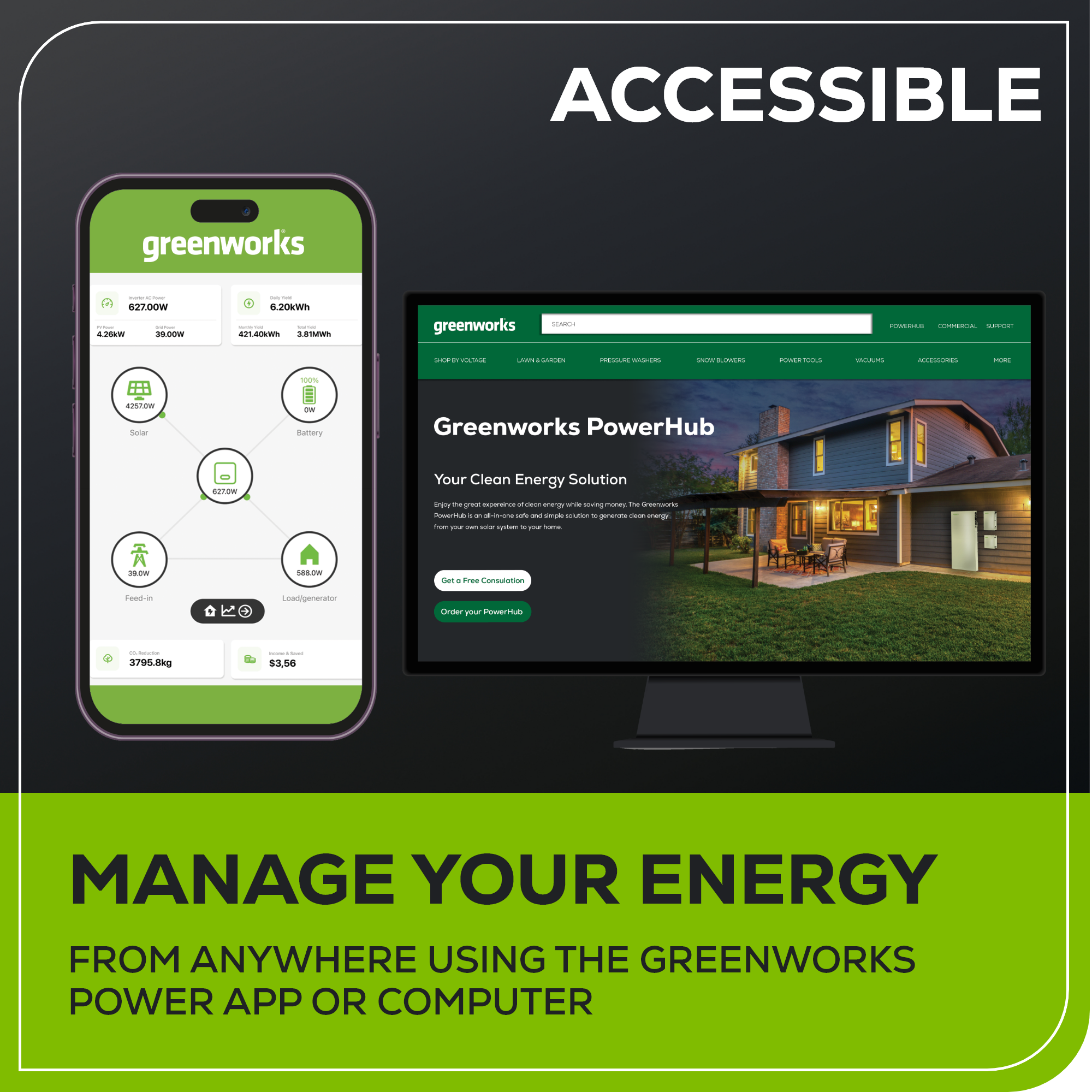 10kWh PowerHub Solar Battery Storage System for Home Backup & Off-Grid Energy - Reliable Power Solution for Emergencies, Camping & RV Living