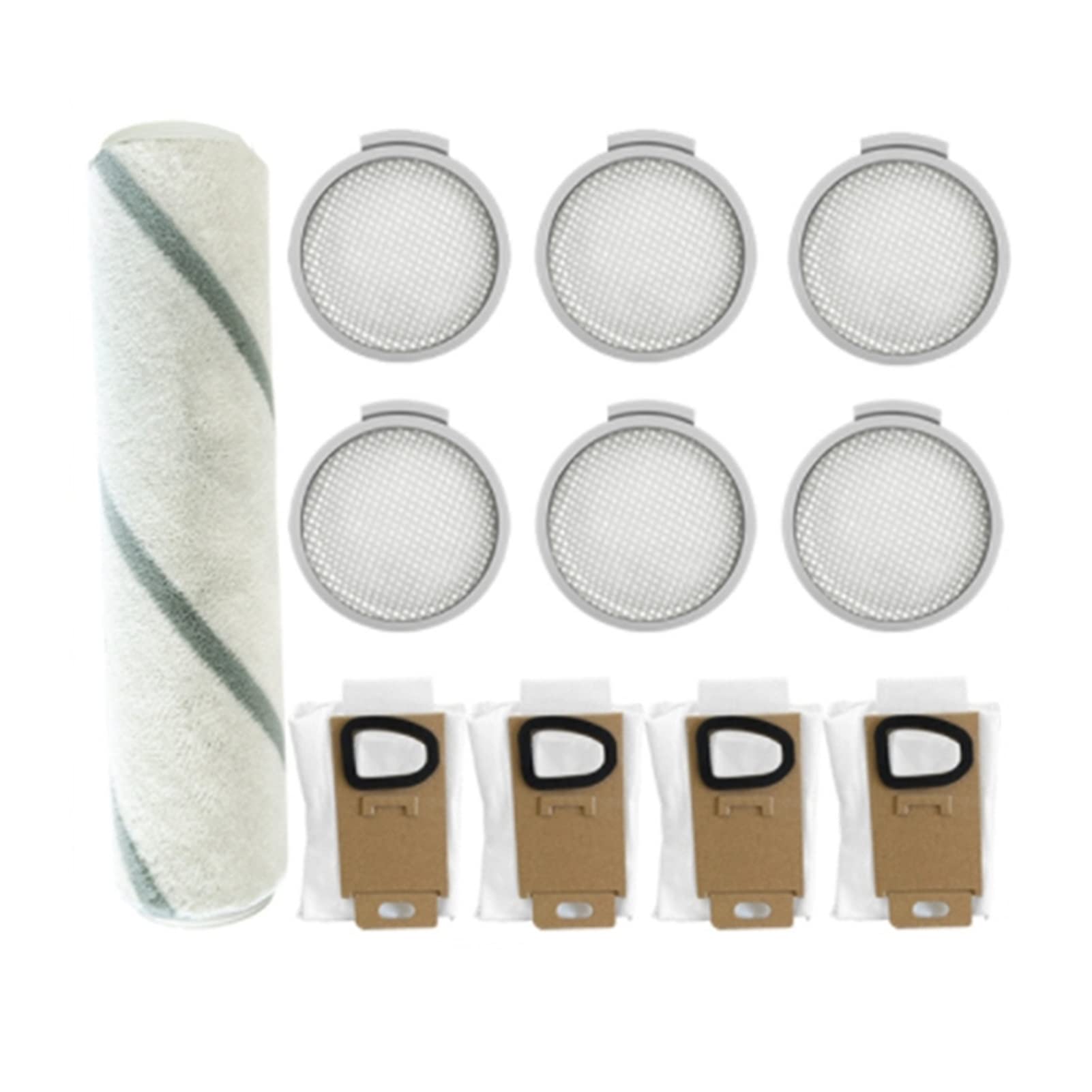 **Xiaomi Mijia & Roborock H6 Vacuum Cleaner Accessories – Soft Brush, HEPA Filter, Dust Bag – Compatible with SCWXCQ1RR – Floor Care (Chocolate Color) – Ideal for Pet Hair, Hardwood & Carpet Cleaning**