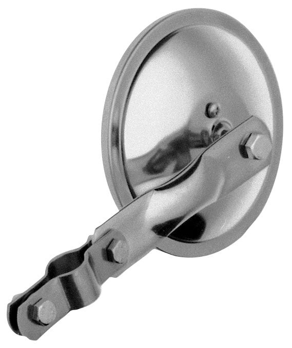 PM 654X 5-Inch Stainless Steel Convex Mirror for Driveway, Parking Lot & Warehouse Safety - Wide Angle Traffic & Blind Spot Visibility