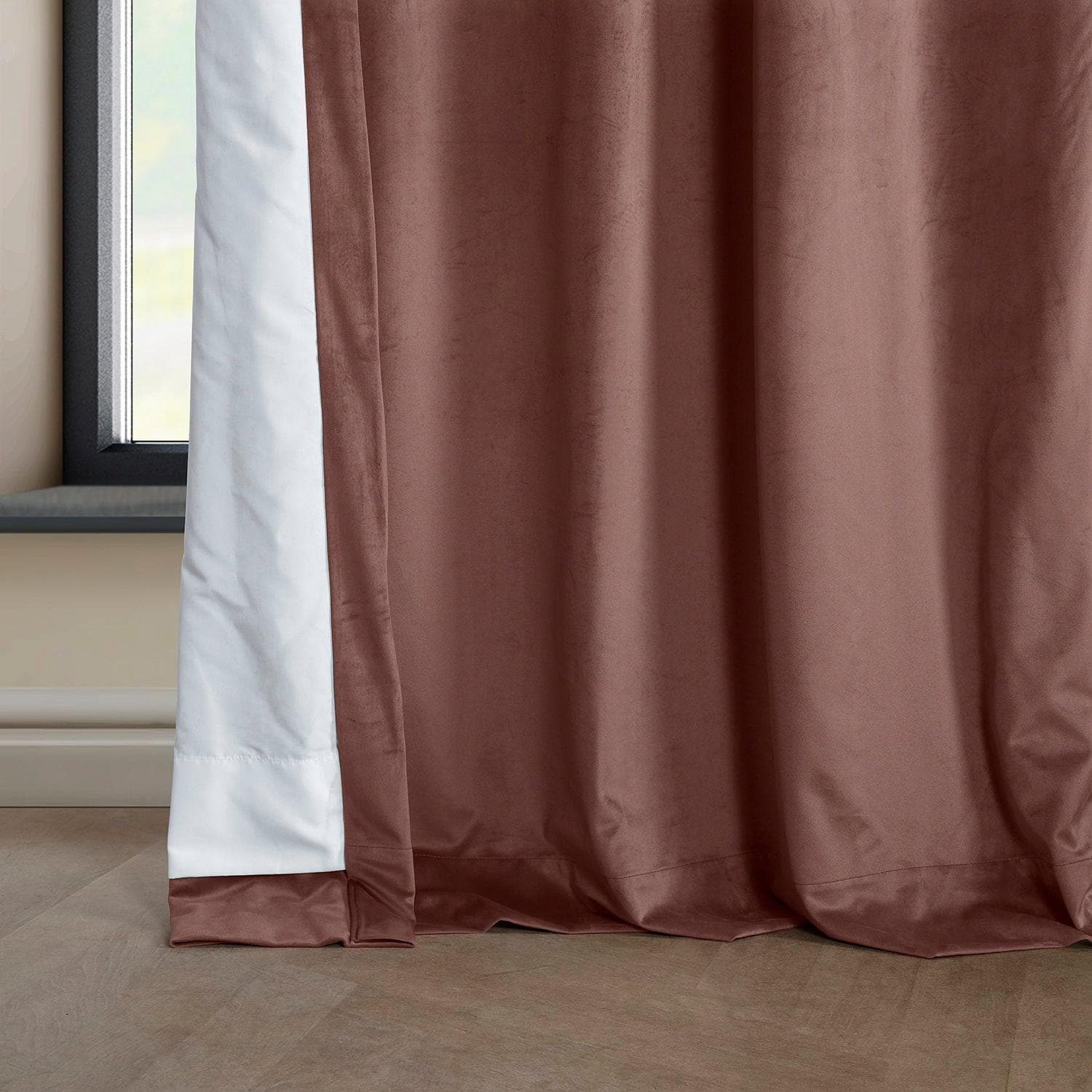 Wild Rose Heritage Plush Velvet Blackout Curtains for Bedroom - Thermal Insulated Window Drapes for Living Room & Nursery