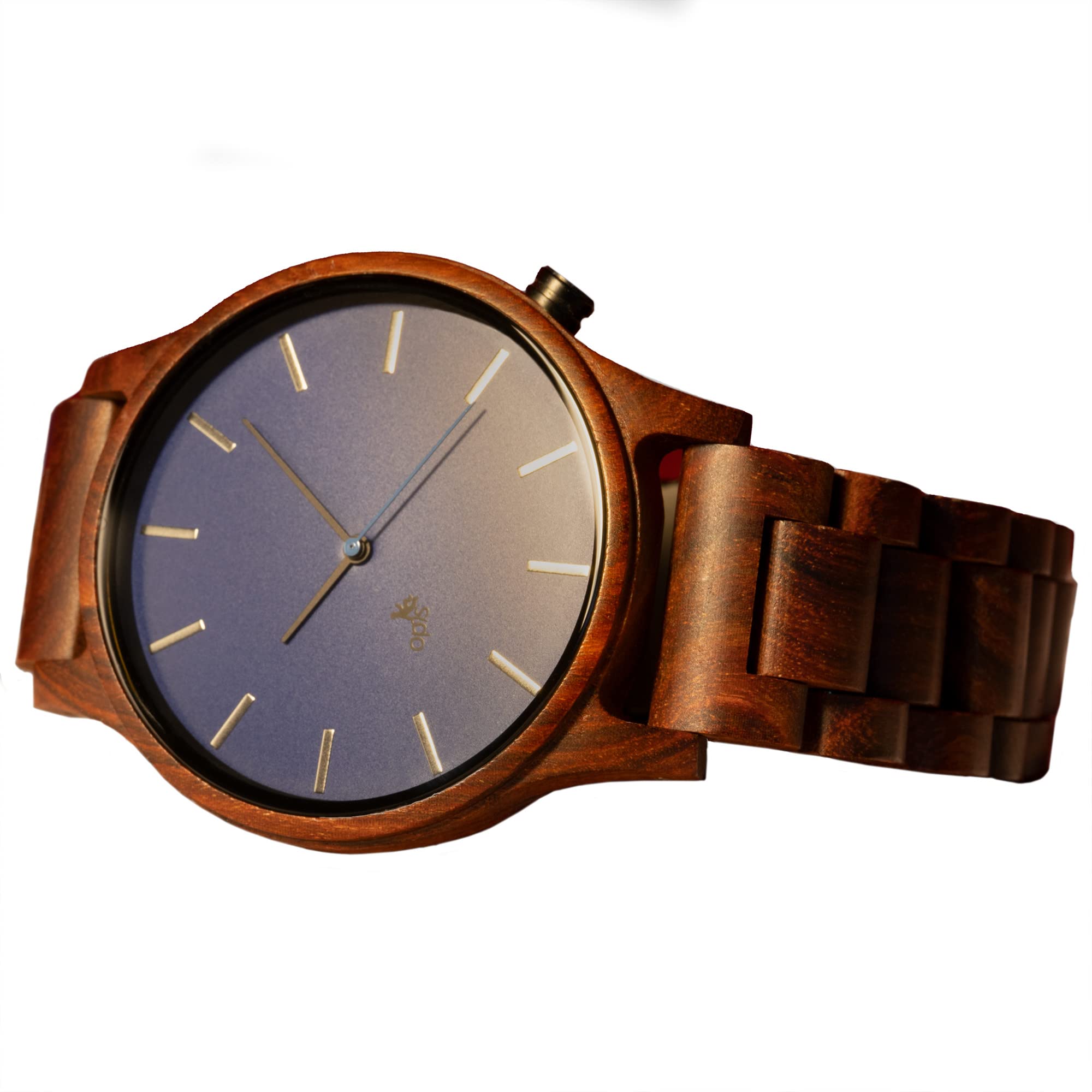 Opis UR-M1 Wooden Watches for Men - Black, Brown, Cream, or Red Sandalwood - Zebra & Walnut Wood Watch - Reloj de Madera - Wooden Watch Kit in 4 Styles - Perfect for Casual, Office, and Outdoor Adventures