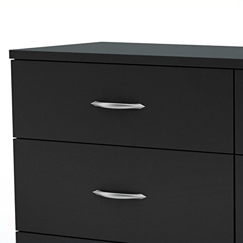 Modern 3-Piece Queen Bedroom Set with Storage - Platform Bed, 6-Drawer Dresser & Nightstand | Space-Saving Black Furniture for Small Rooms & Apartments | Perfect for Master Bedrooms, Guest Rooms & Dorm Decor
