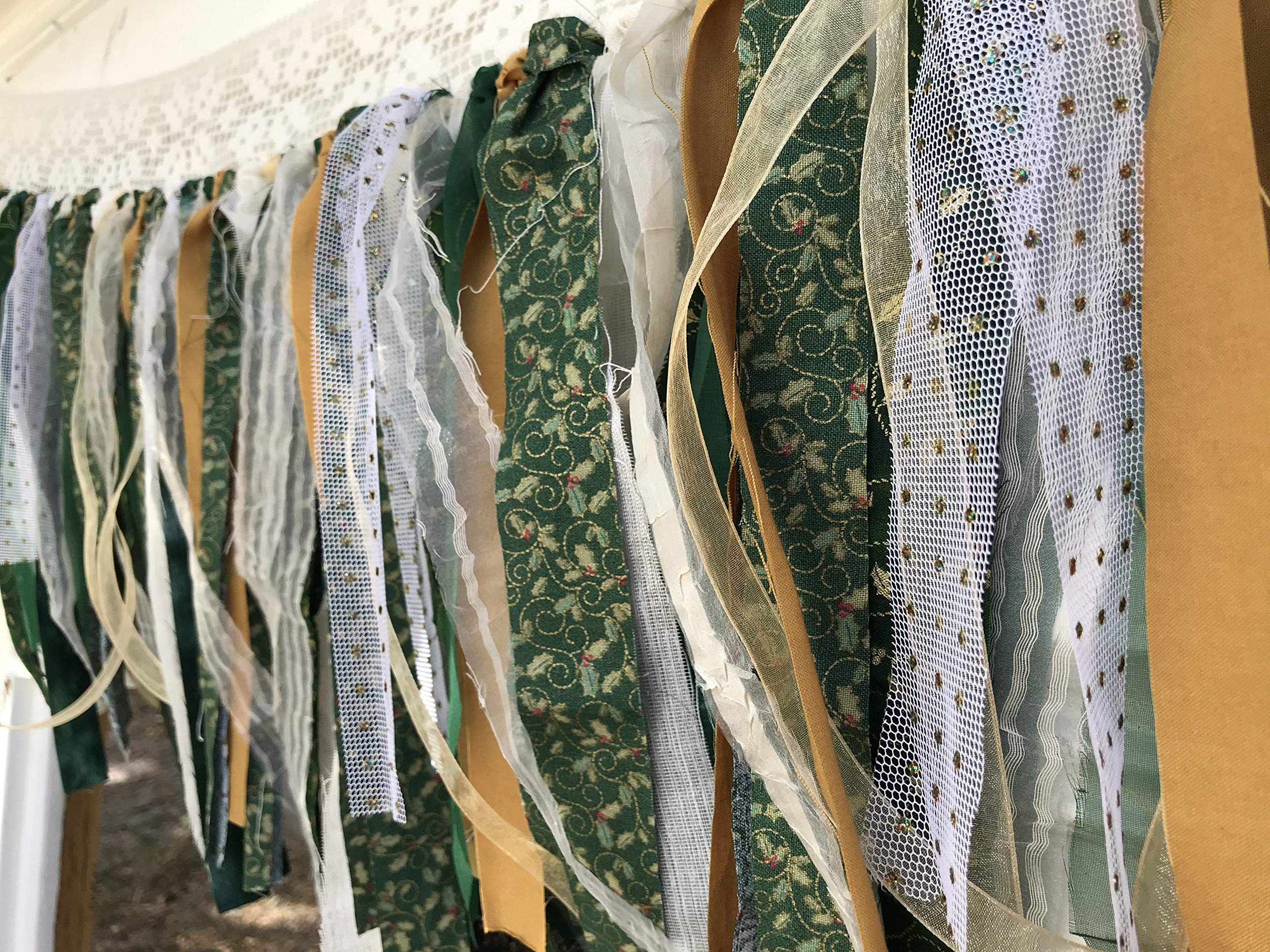 Christmas Fabric Banner Garland - Home Decor for Parties & Holidays