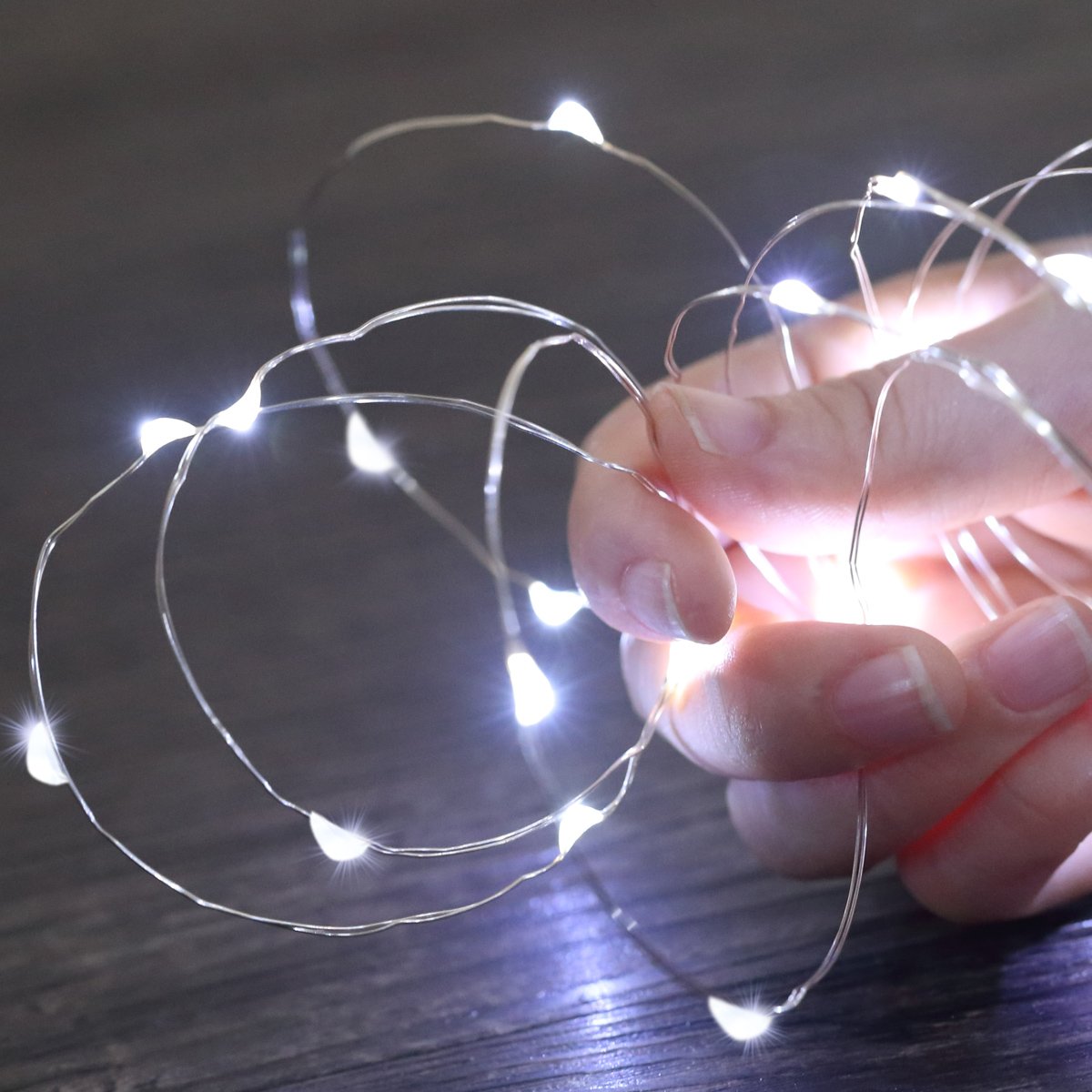 AMIR Upgraded 39Ft 120 LED Solar String Lights Outdoor - 8 Modes Copper Wire Fairy Lights, Waterproof Solar Powered Decorative Lights for Garden, Yard, Party, Wedding & Christmas Decorations (White) - Perfect for Patio, Backyard, Pergola and Holiday Lighting