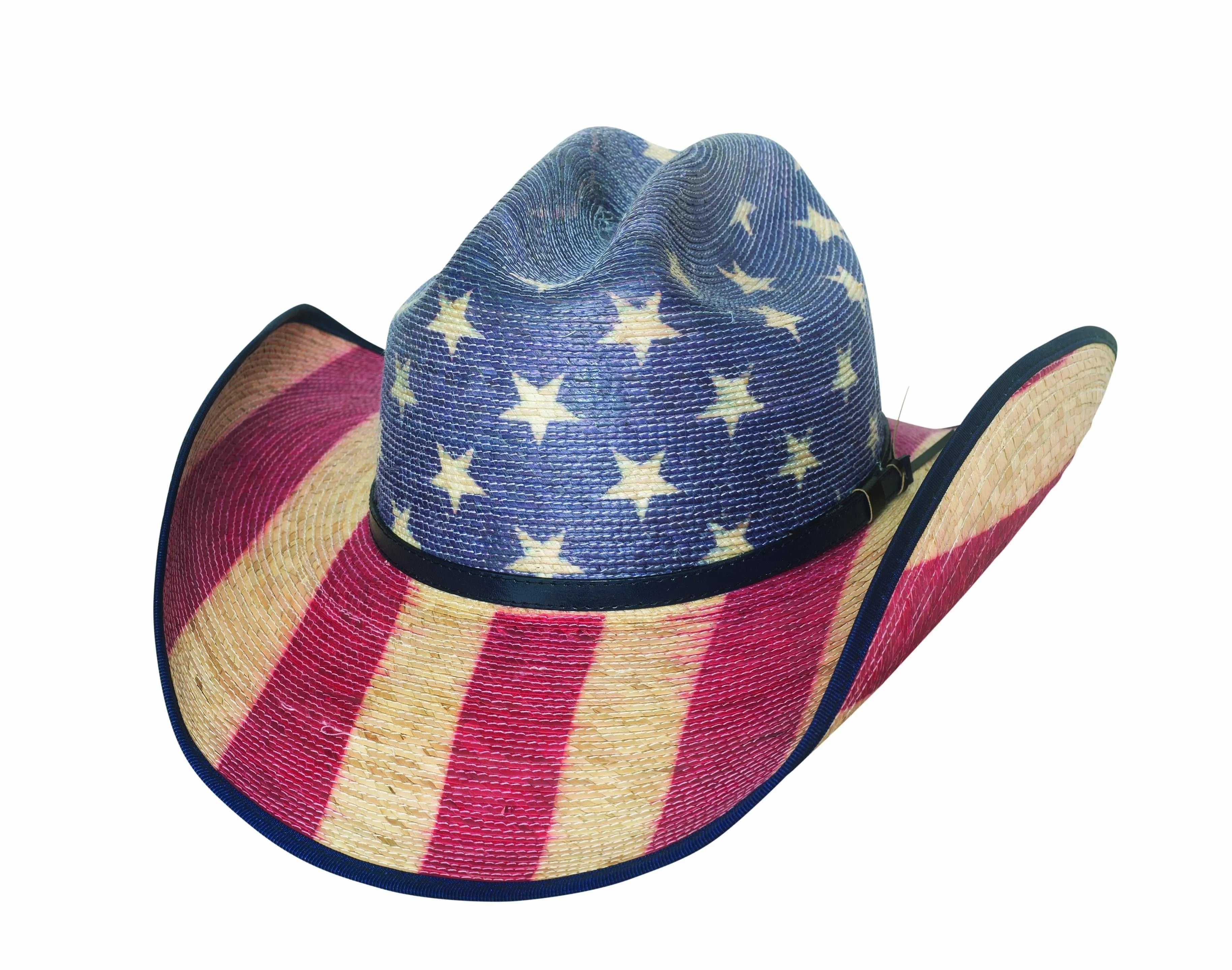Bullhide Star Spangled (20X) Straw Cowboy Hat - Western Style Sun Protection for Outdoor Rodeo, Ranch Work & Summer Festivals
