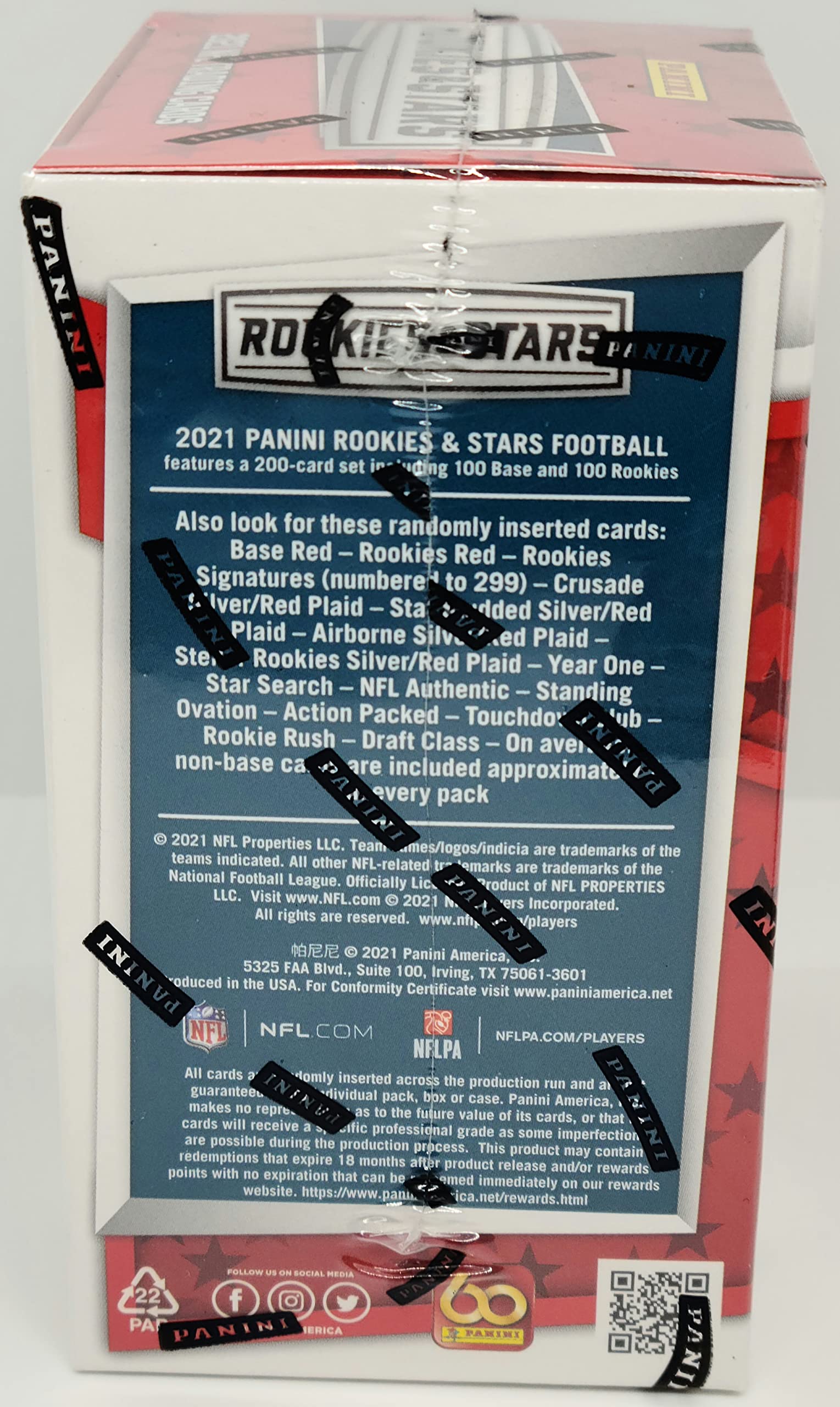 2021 Panini Rookies & Stars Football Trading Cards Blaster Box - 70 NFL Collectible Cards per Box - Perfect for Sports Fans, Collectors & Fantasy Football Enthusiasts