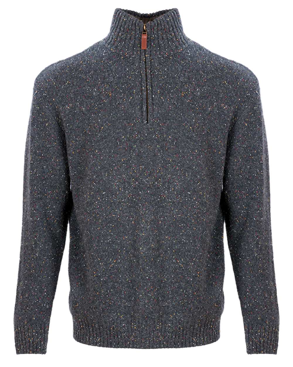 Premium Aran Wool Zip Neck Sweater for Men & Women - Cozy Winter Pullover for Outdoor Activities & Casual Wear