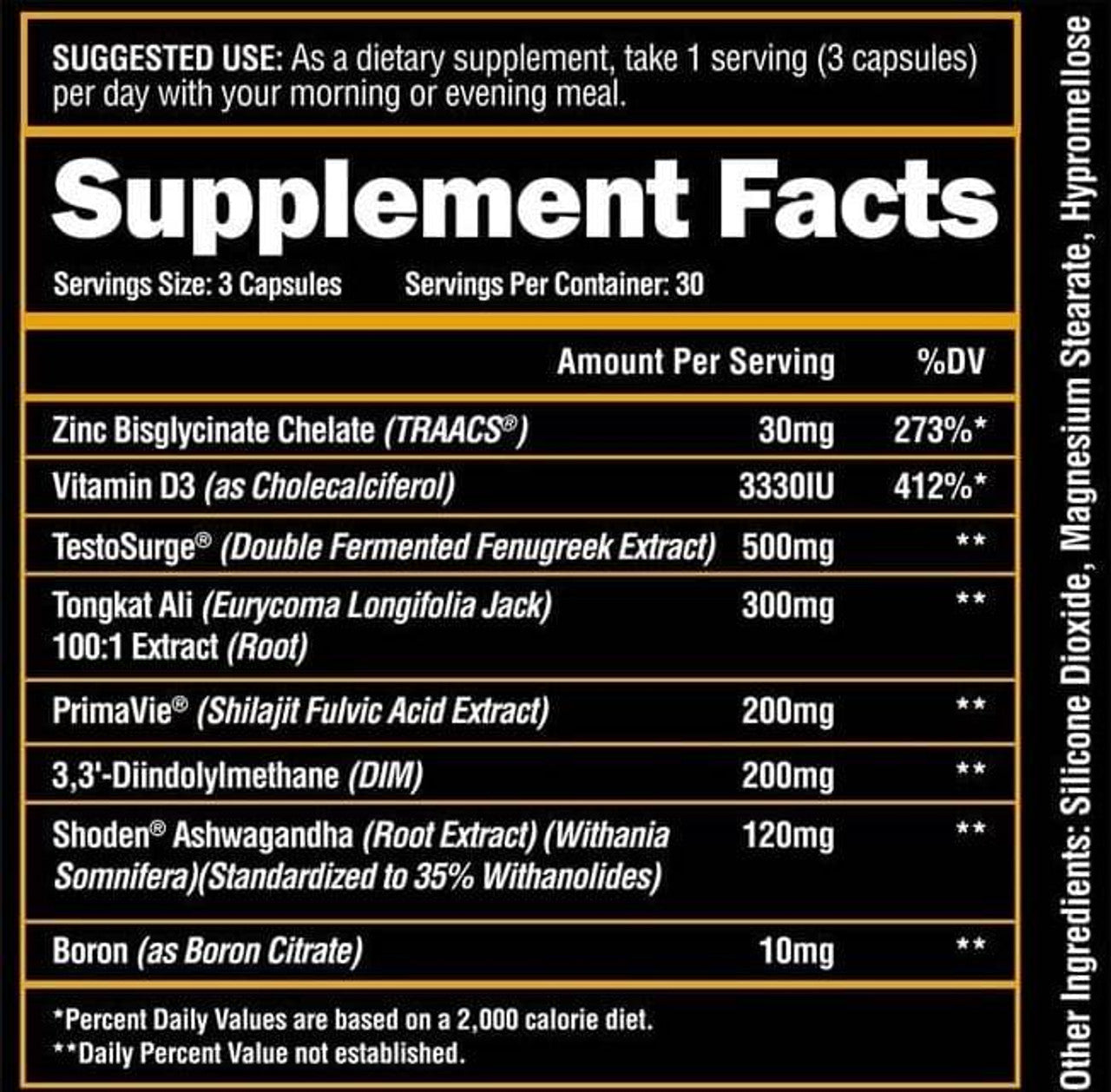 Alpha Lion SuperHuman Testosterone Booster - 90 Capsules for Men's Strength, Energy & Muscle Growth | Pre-Workout & Fitness Supplement