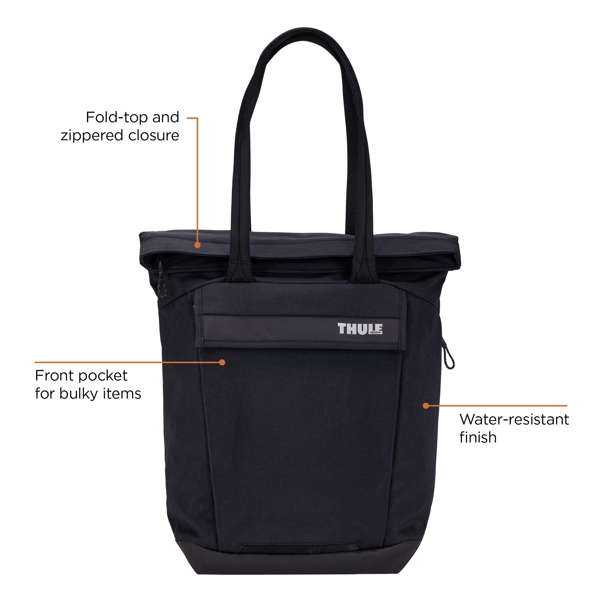Thule Paramount Tote 22L Waterproof Laptop Backpack - Lightweight Travel Bag for Work, Gym & Commuting | Durable Daypack with USB Charging Port