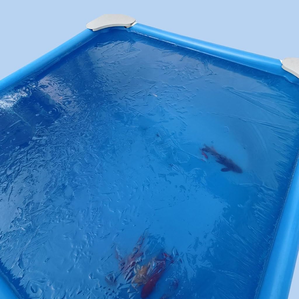 Above Ground Pool - Foldable Outdoor PVC Fish Pond for Home & Garden, Portable Breeding Frame for Koi, Goldfish - Perfect for Backyard, Patio, Farm Use
