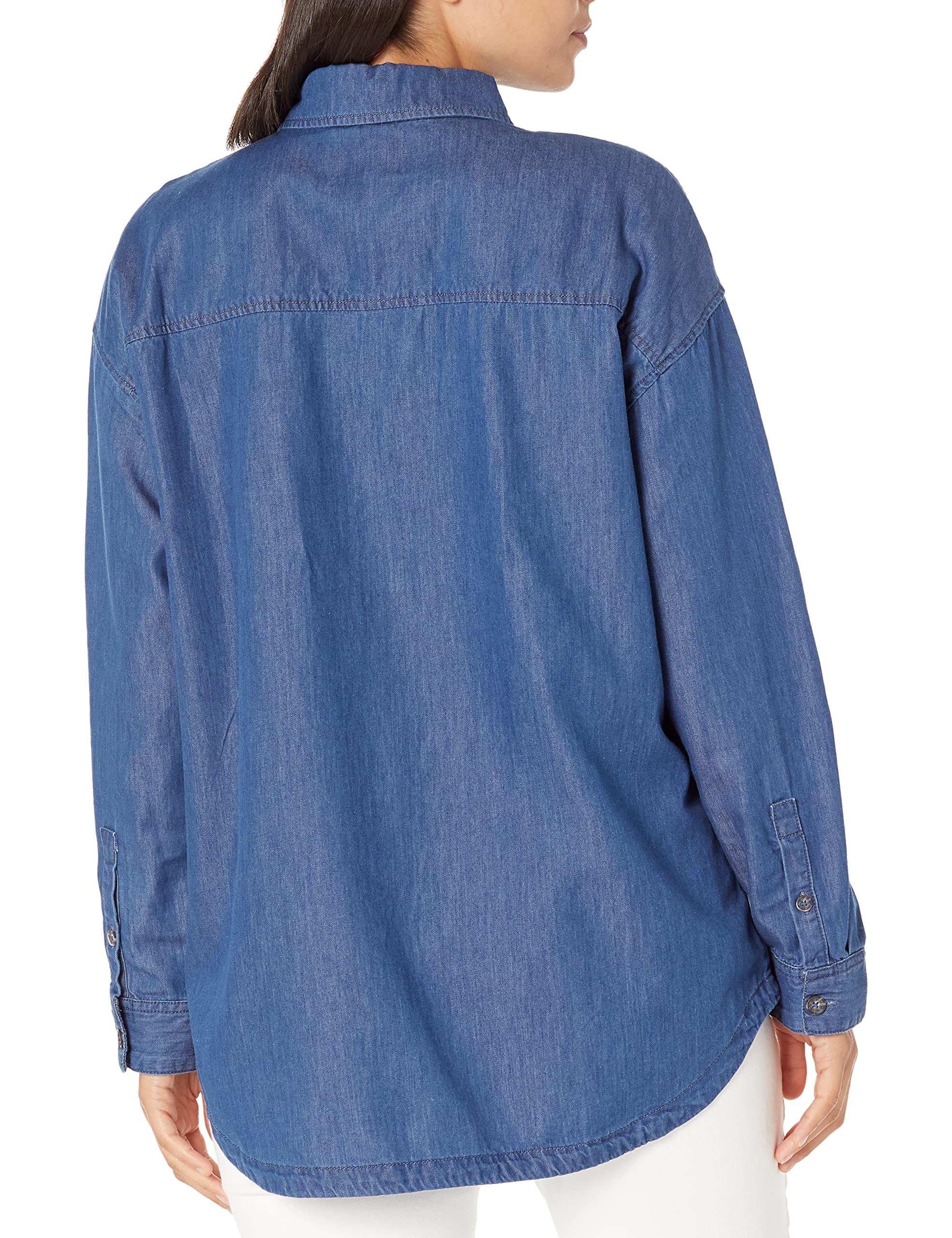 UGG Women's Kimya Long Sleeve Shirt | Soft Cotton Casual Top for Everyday Wear | Perfect for Work, Weekend & Layering