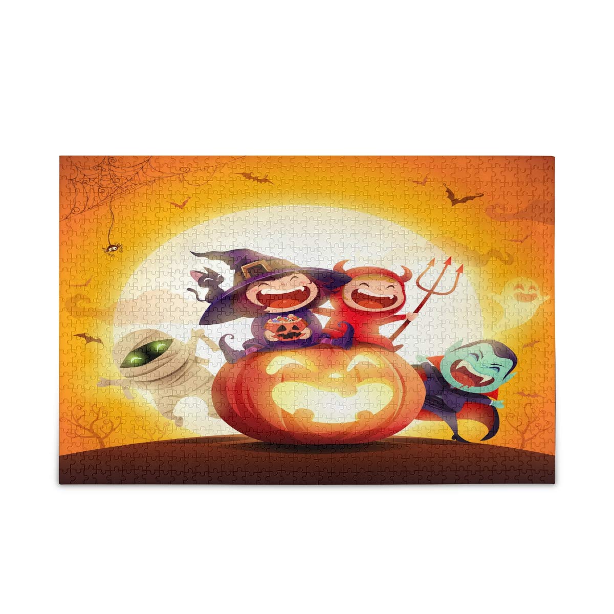 500 Piece Halloween Jigsaw Puzzle for Kids & Adults - Fun Family Game Night Activity, Birthday Gift, Costume Party Entertainment - Spooky Puzzle Challenge for Home Decor & Classroom Learning