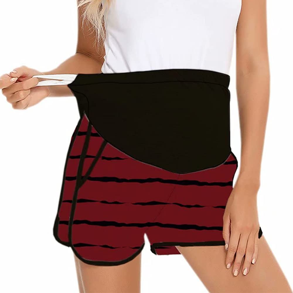 Welity Maternity Bike Shorts - High Waisted Pregnancy Workout Shorts for Women - Perfect for Yoga, Gym & Everyday Comfort