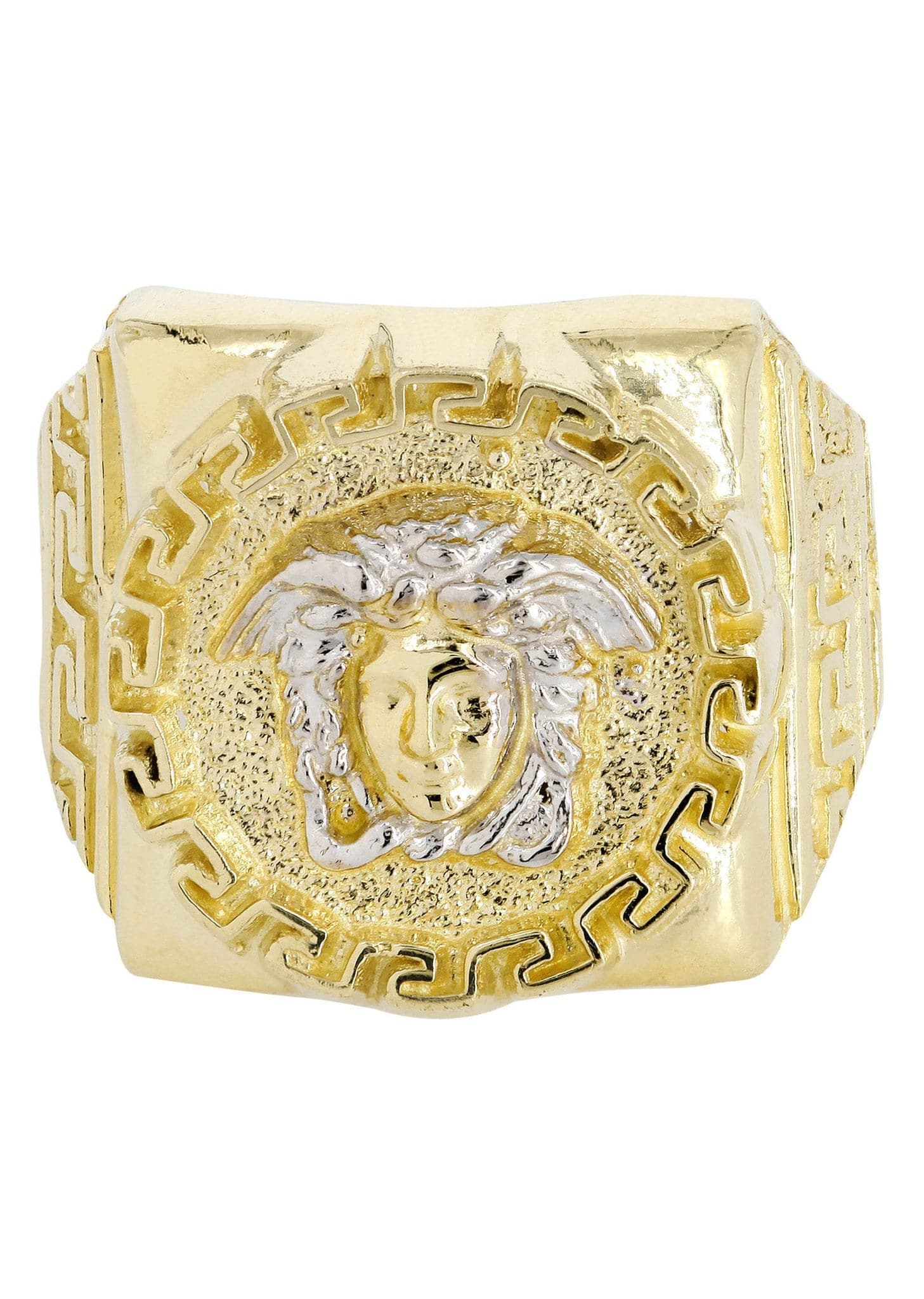 10K Gold Medusa Style Men's Ring - 6.5 Grams | Greek Mythology Inspired Jewelry for Men, Perfect Gift for Him, Anniversary, Birthday, or Special Occasion