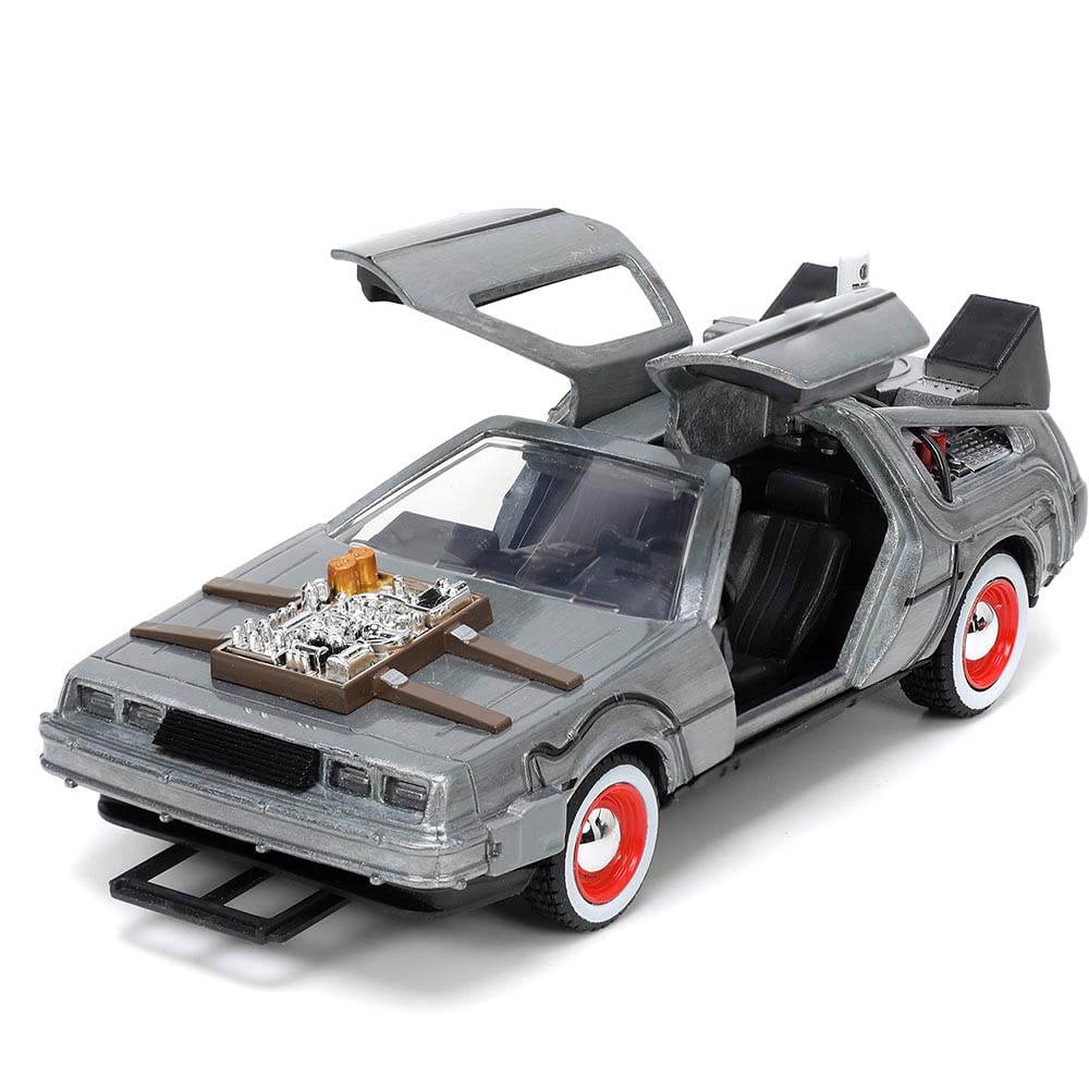 Jada Toys Back to The Future Part III 1:32 Scale Die-Cast Time Machine Car - Collectible Toy for Kids & Adults - Perfect for Display, Gifts, and Movie Fans