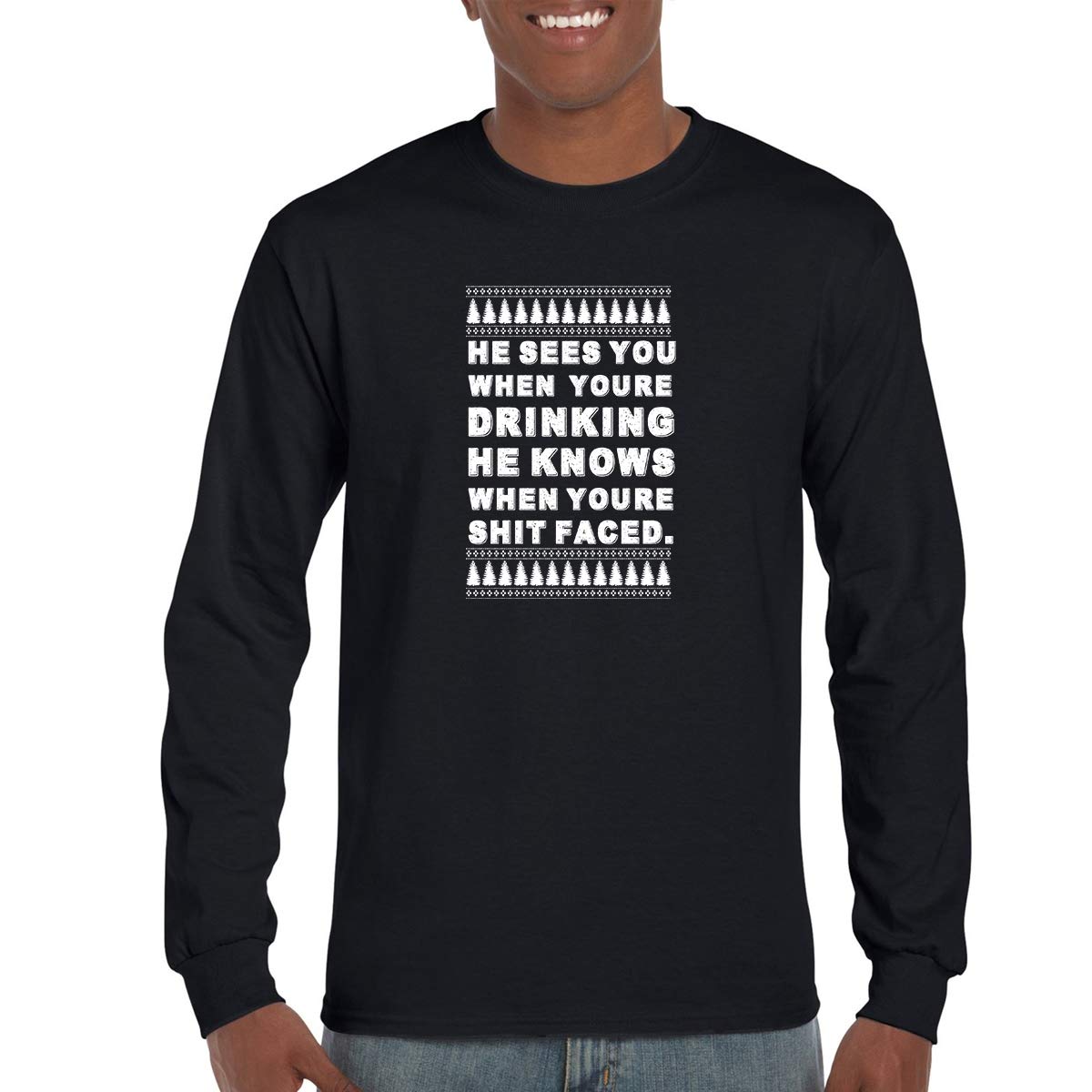 Funny Christmas Wine T-Shirt for Holiday Drinking & Happy Hours