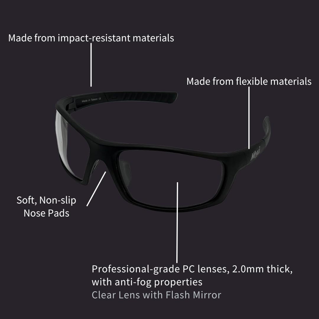Anti-Fog Shooting Glasses - Military Grade Tactical Safety Goggles with Ballistic Impact Protection for Hunting, Airsoft & Outdoor Sports | Clear Vision in All Weather Conditions