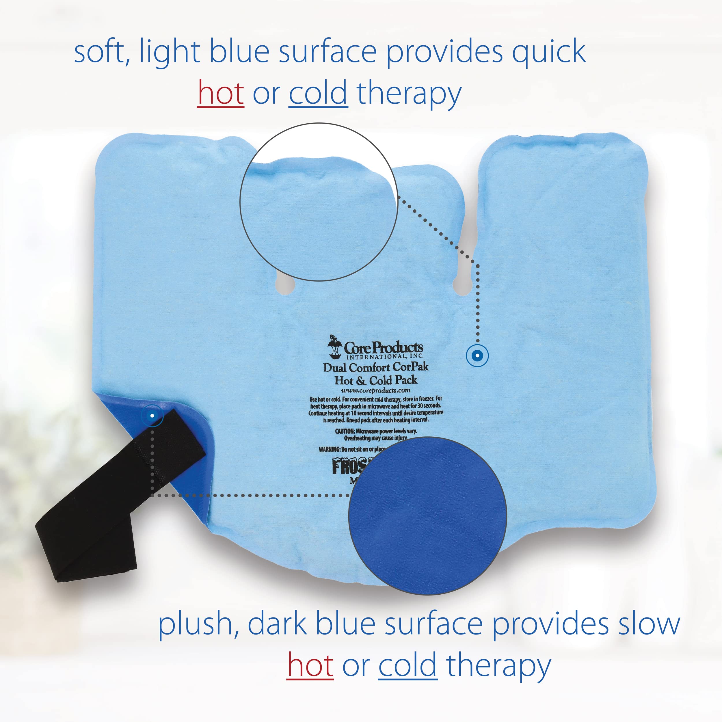 Dual Comfort CorPak Hot & Cold Therapy Bundle for Pain Relief & Recovery – Perfect for Sports Injuries, Post-Surgery Care & Muscle Soreness