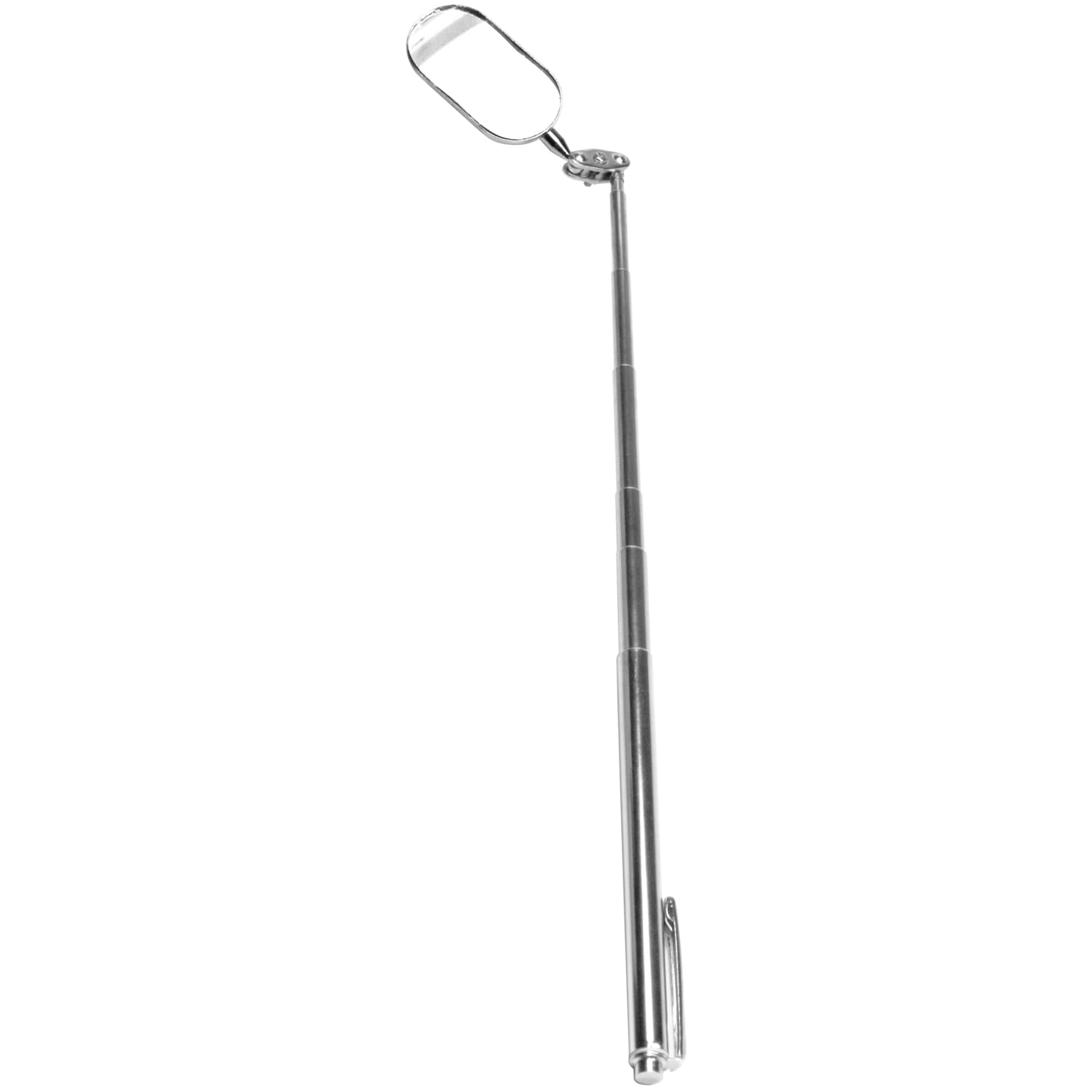 Performance Tool W1258 Telescoping Mirror - Small Compact Inspection Mirror with Adjustable Head & Extendable Handle for Hard-to-Reach Areas | Auto Repair, HVAC, Plumbing & Home Maintenance