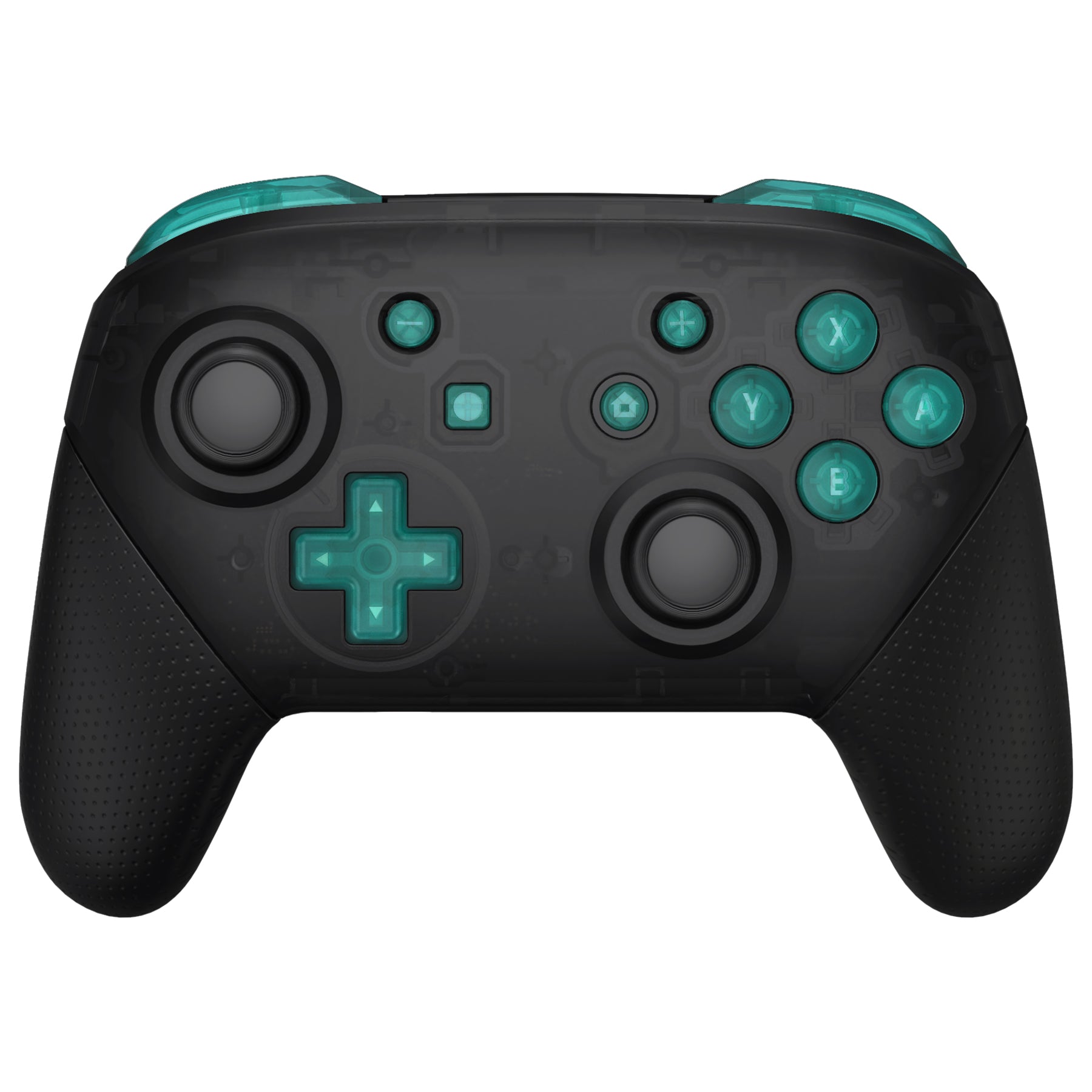 eXtremeRate DIY Replacement Full Set Buttons for Nintendo Switch Pro Controller - Emerald Green (KRM544) | Customize Your Gaming Experience | Perfect for Switch Enthusiasts & Professional Gamers