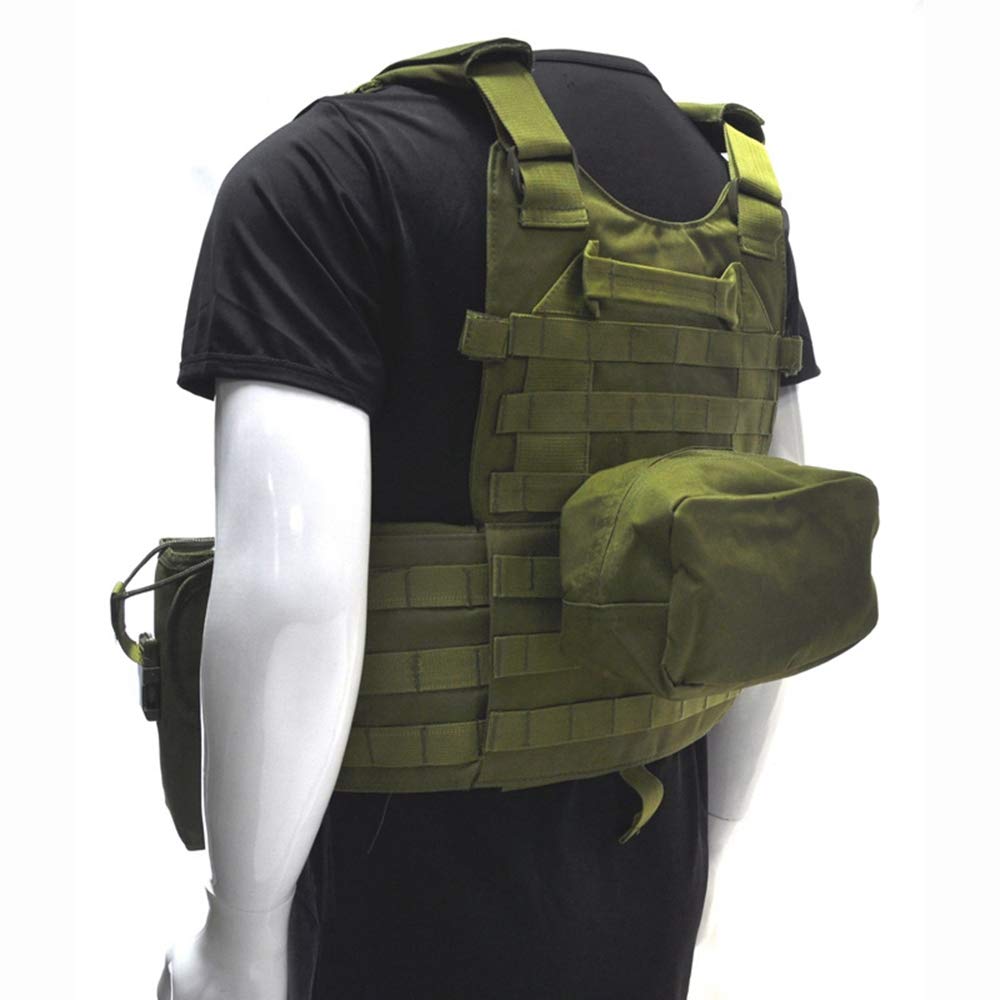 Tactical Vest for Hunting & Outdoor Sports - Military Grade Protective Gear (Green) - Ideal for Hunting, Airsoft, Hiking & Tactical Training