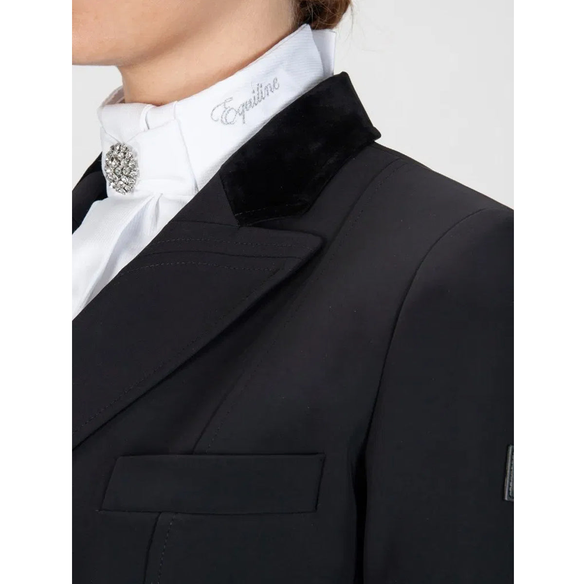 Equiline Women's MacKenzie Hunter Shadbelly Show Coat - Elegant Equestrian Riding Jacket for Horseback Riding & Dressage Competitions