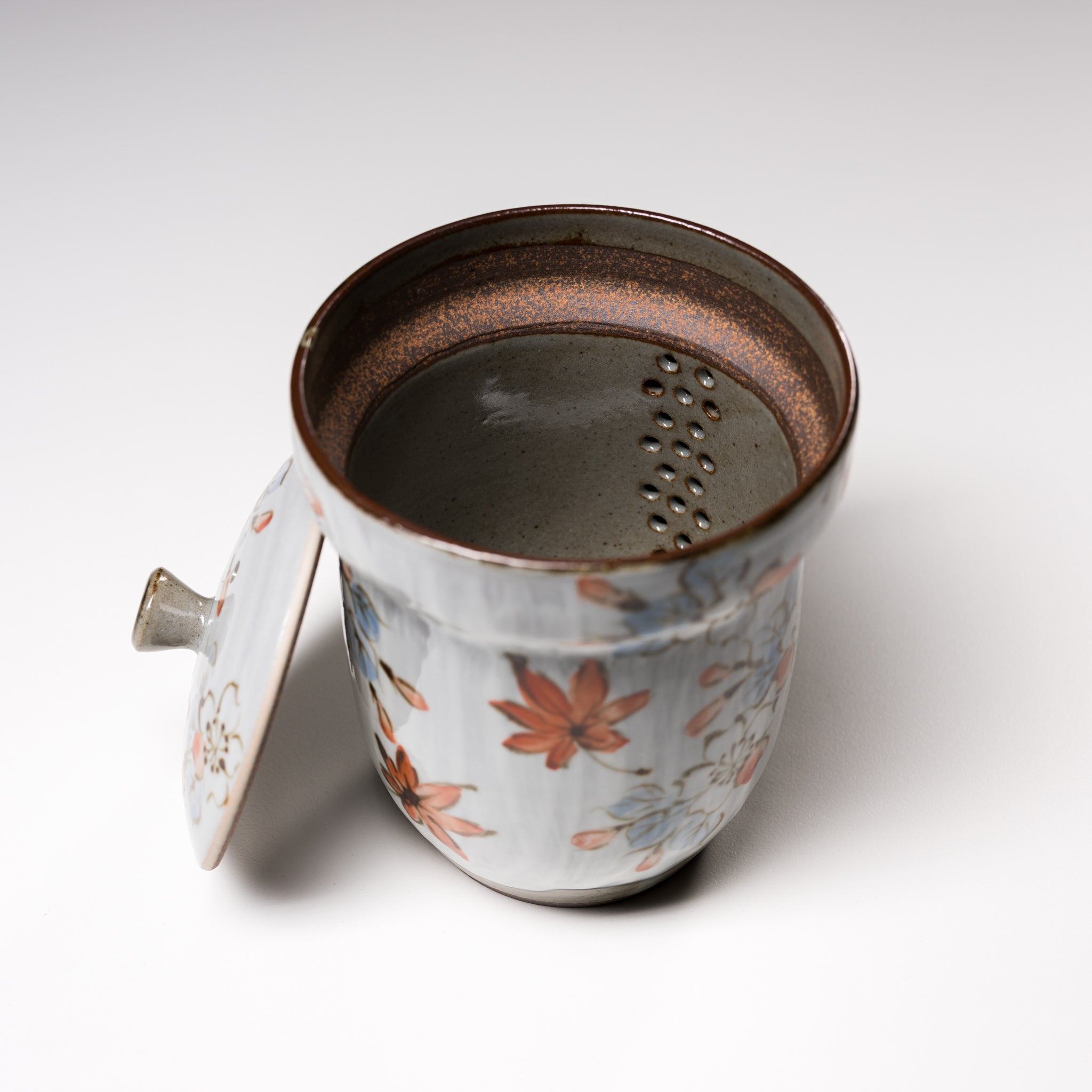 Handmade Kyoto Kiyomizu Ware Hohin Teapot - Unkin Glaze - Authentic Japanese Ceramic Teapot for Matcha, Sencha & Green Tea Brewing - Perfect for Tea Ceremonies & Home Use