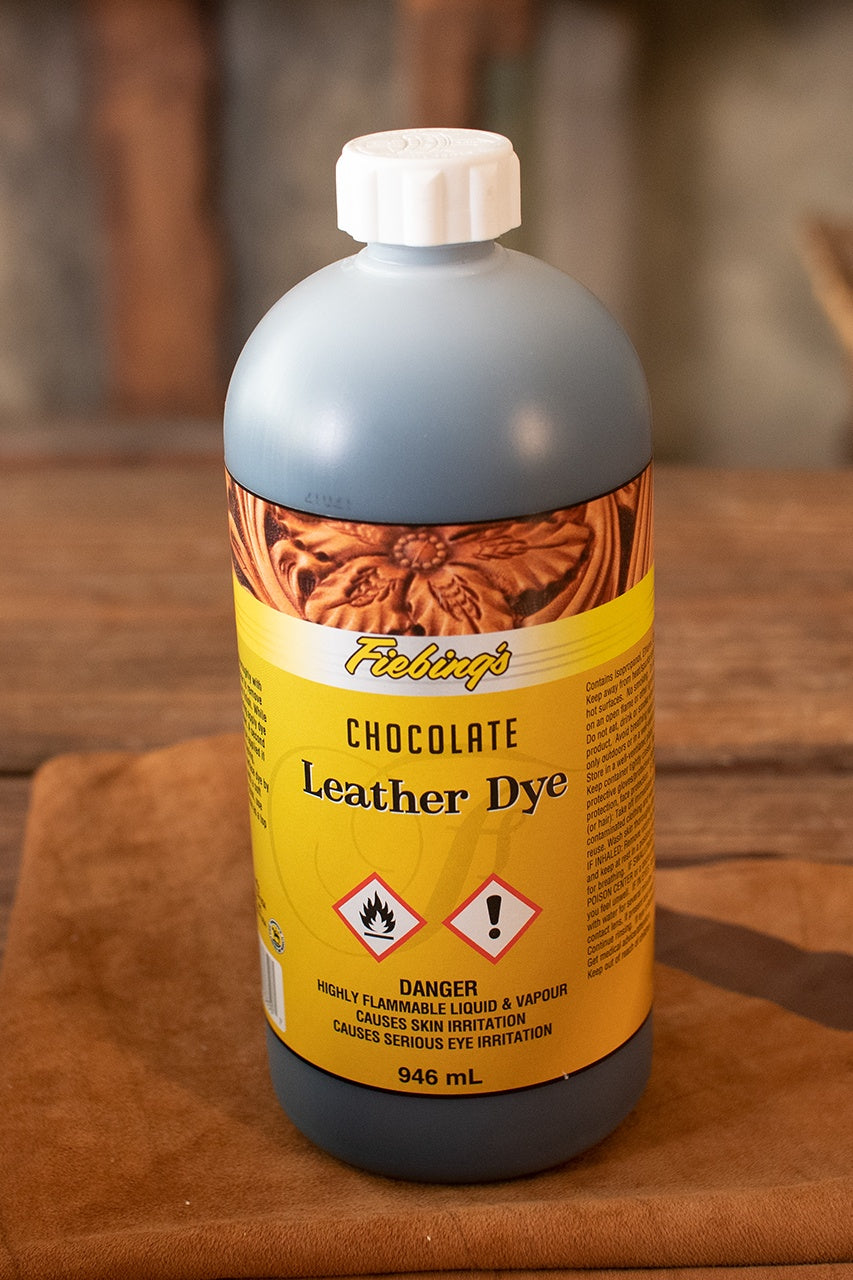 Fiebing's Professional Leather Dye - 32 oz (946 ml) Chocolate Brown for Leather Craft, Shoes, Bags & Furniture Restoration | High-Quality Leather Coloring Solution